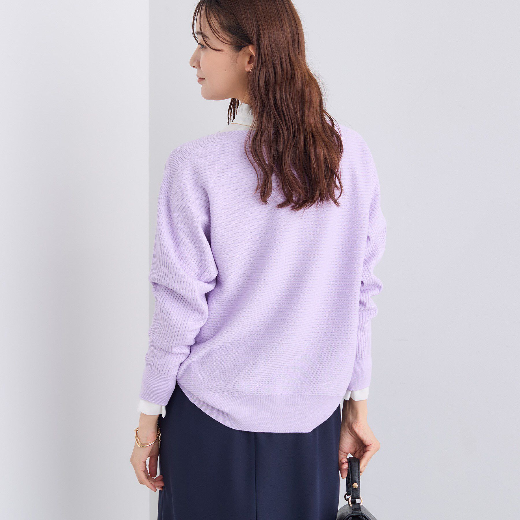 INDIVI「【洗える／体型カバー】美シルエットニット」|ニット・セーター|