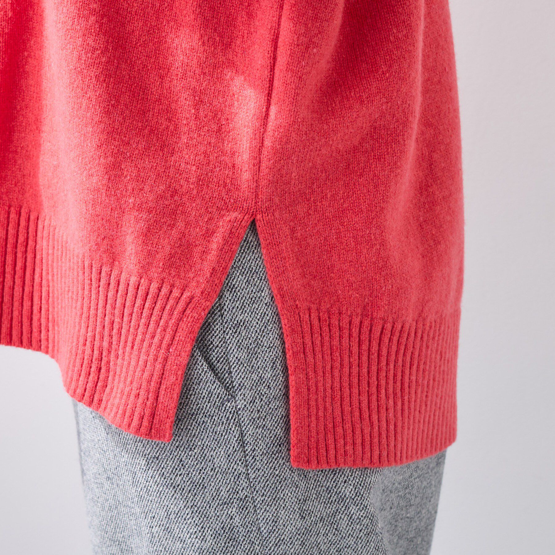 INDIVI「【カシミヤ混】ミドルゲージ ハイネックニット」|ニット・セーター|