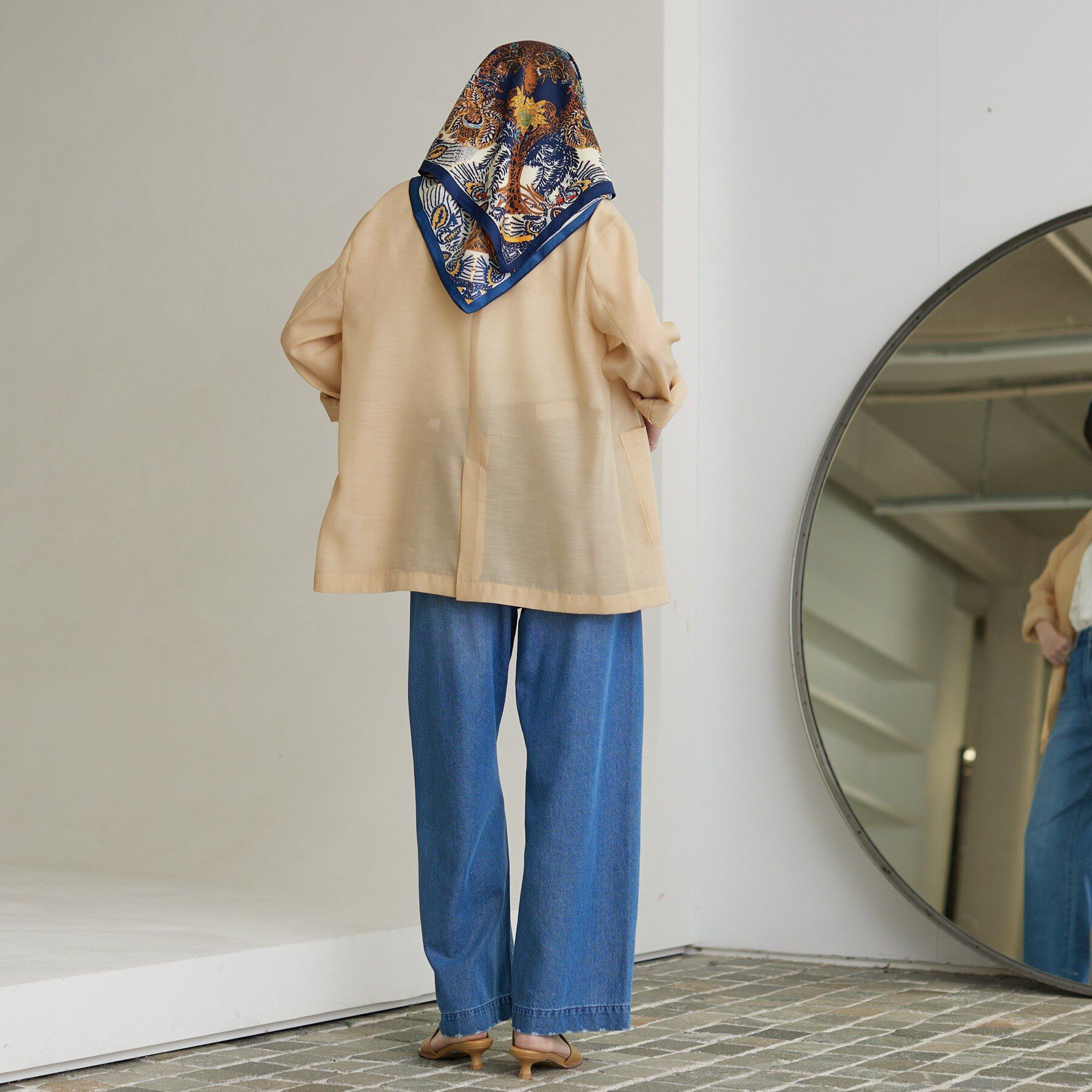 GALLEST「【接触冷感】シアーシャツジャケット」|テーラードジャケット|