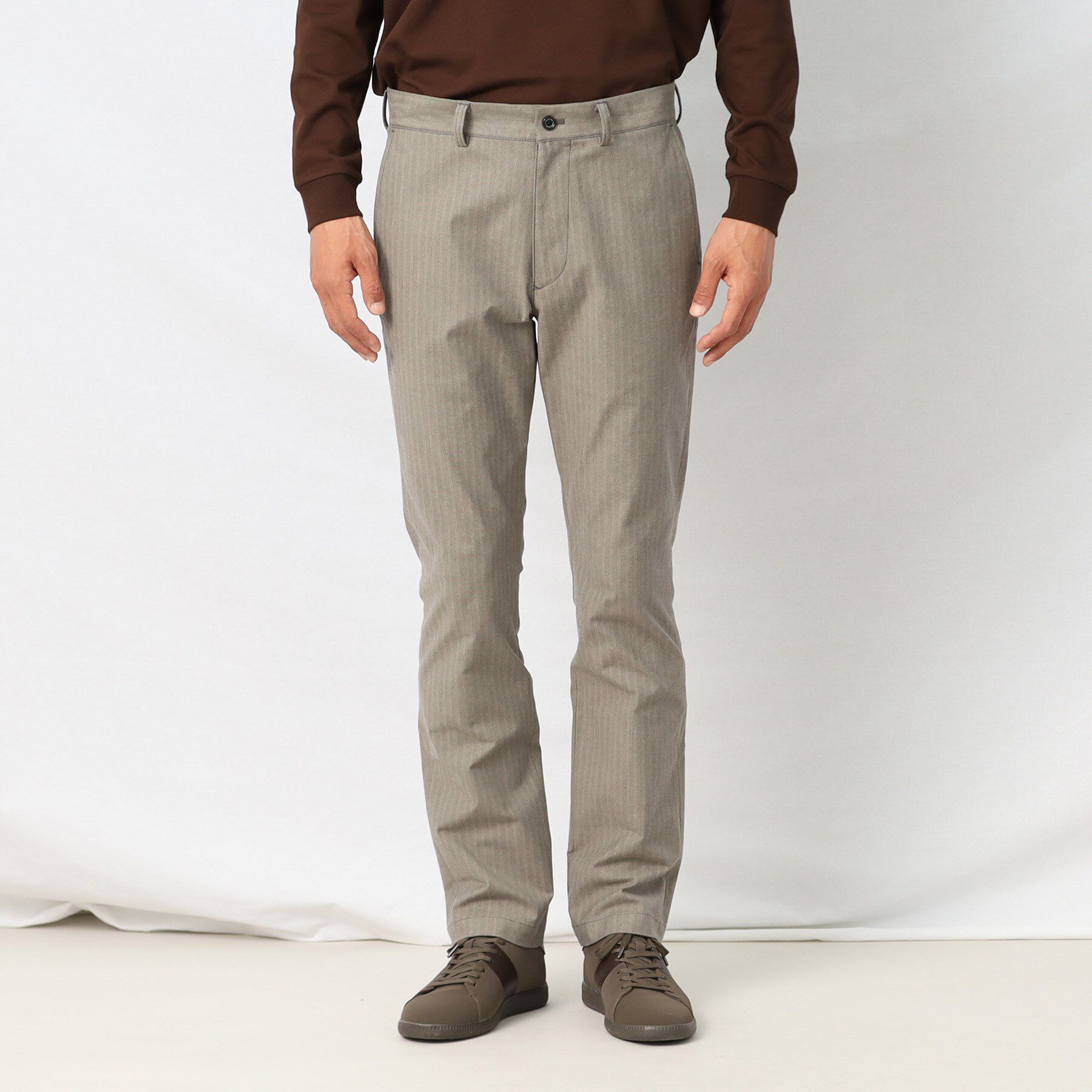 TAKEO KIKUCHI「【Made in JAPAN】播州織 ヘリンボン ストレート パンツ」|その他|