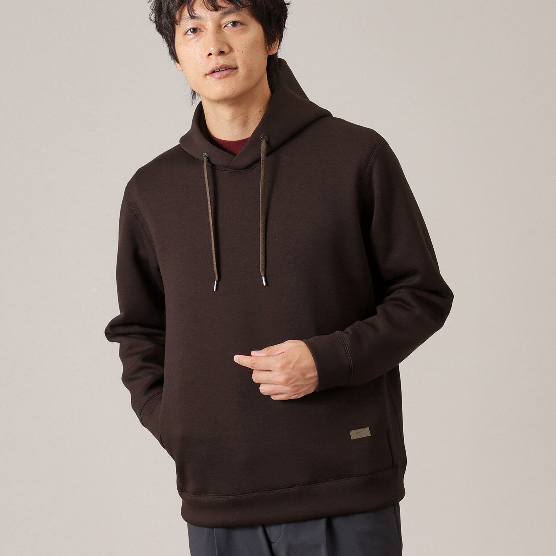 TAKEO KIKUCHI「【Made in JAPAN】エアダン プルオーバー パーカ」|パーカー|ブラウン(044)