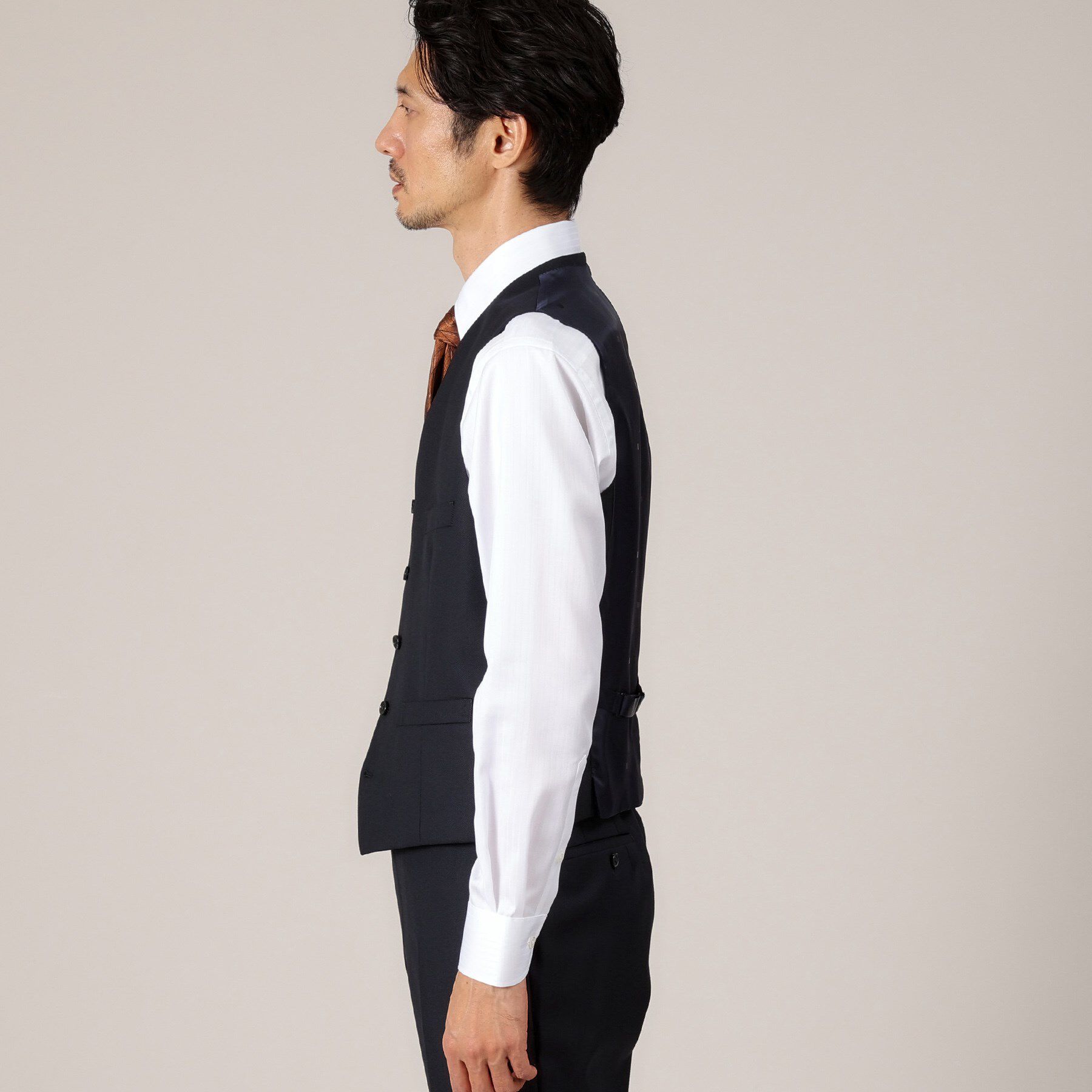 TAKEO KIKUCHI「【DORMEUIL AMADEUS365】ダイアゴナル柄 ベスト /3ピース対応」|スーツ|