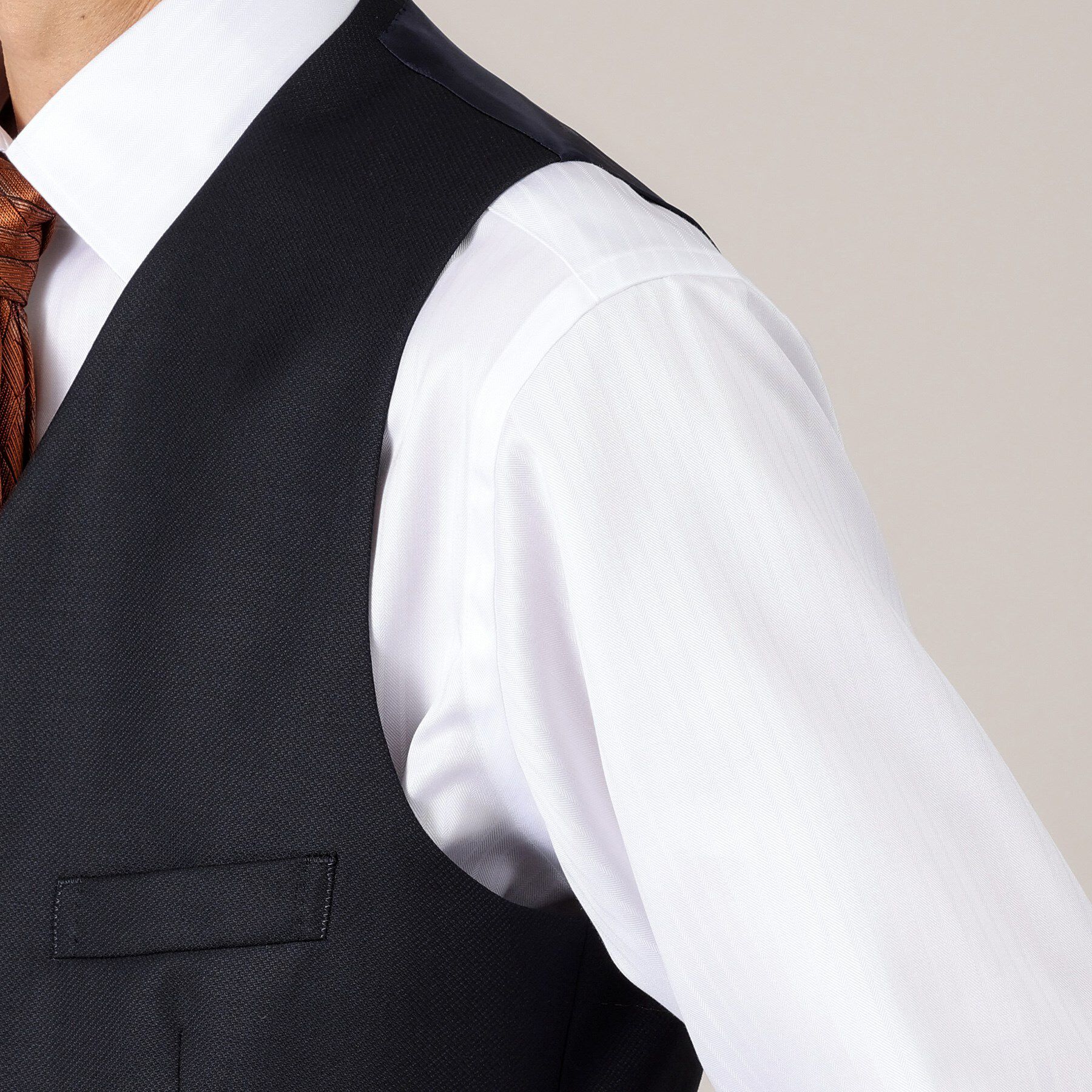 TAKEO KIKUCHI「【DORMEUIL AMADEUS365】ダイアゴナル柄 ベスト /3ピース対応」|スーツ|