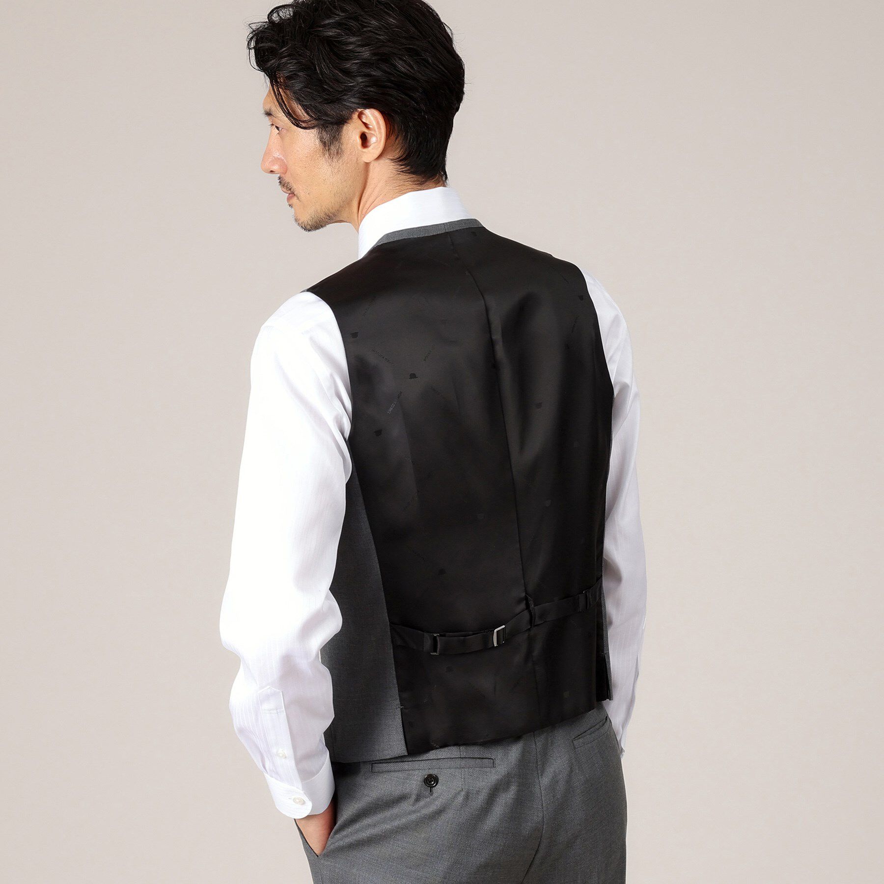 TAKEO KIKUCHI「【DORMEUIL AMADEUS365】ダイアゴナル柄 ベスト /3ピース対応」|スーツ|