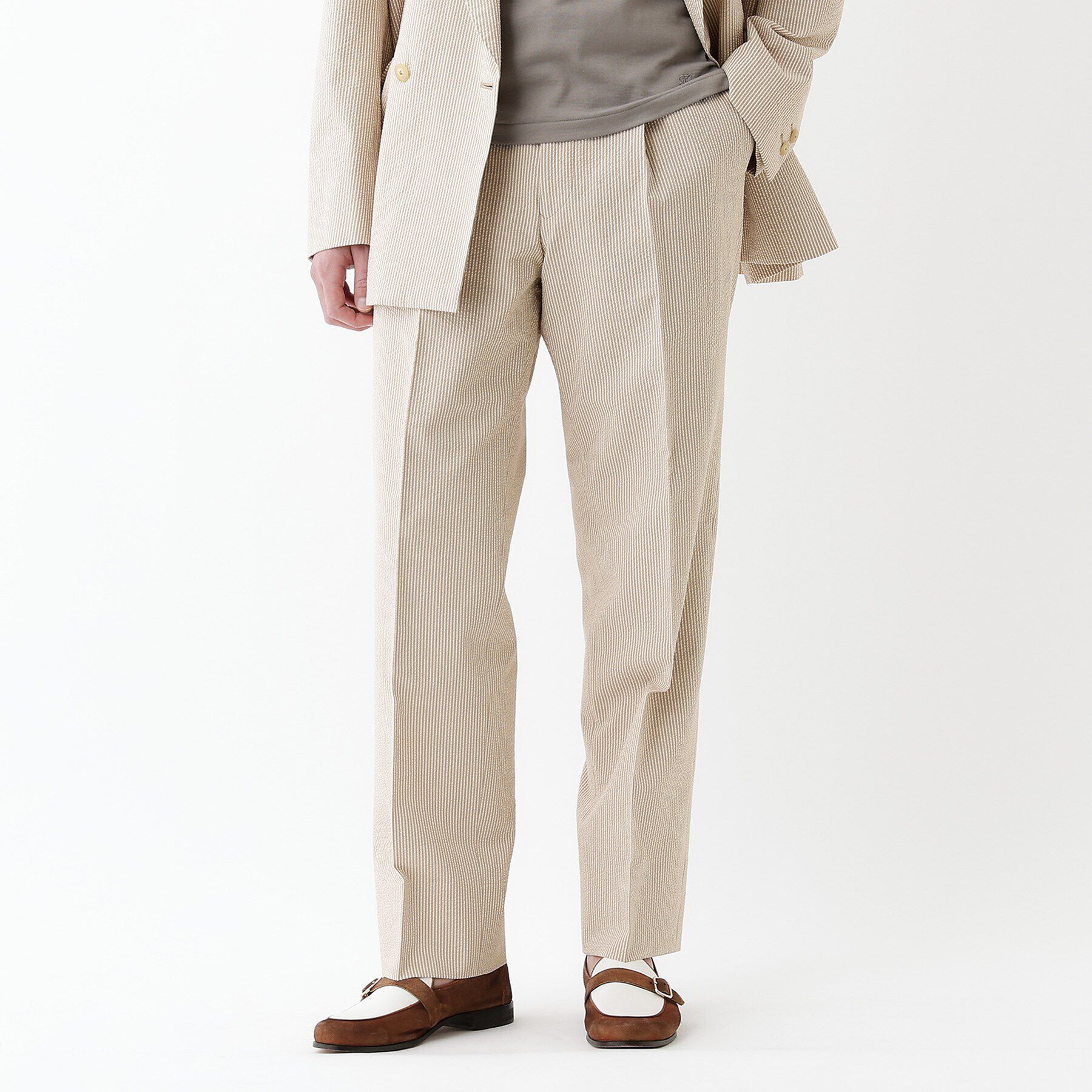 TAKEO KIKUCHI「【THE FLAGSHIP】サッカー2WAYストレッチ パンツ」|その他|ベージュ(352)