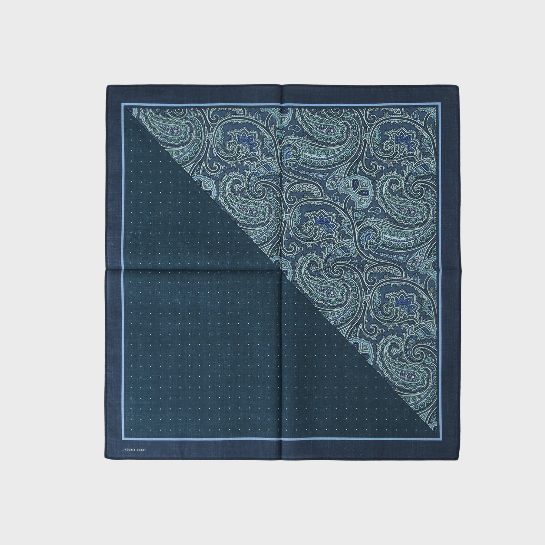 TAKEO KIKUCHI「パターンブロッキング プリントハンカチ」|ハンカチ|