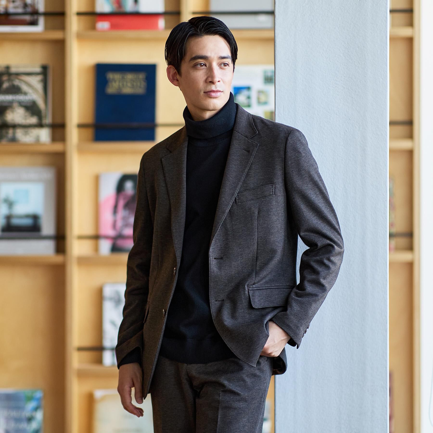 TAKEO KIKUCHI「【None Of Stress】アクティブジャージ 千鳥 ジャケット」|テーラードジャケット|