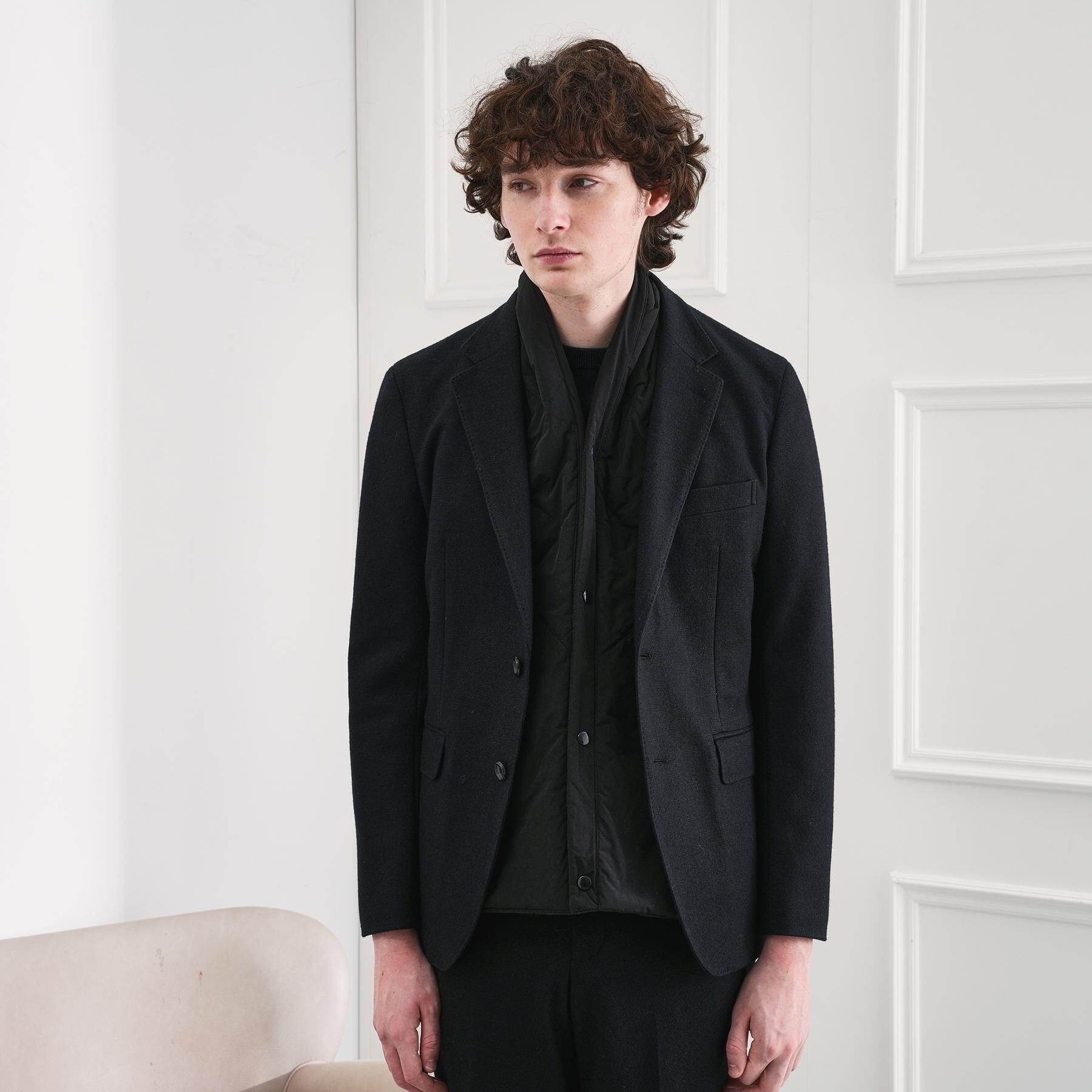 TAKEO KIKUCHI「中綿マフラーベスト」|ストール|