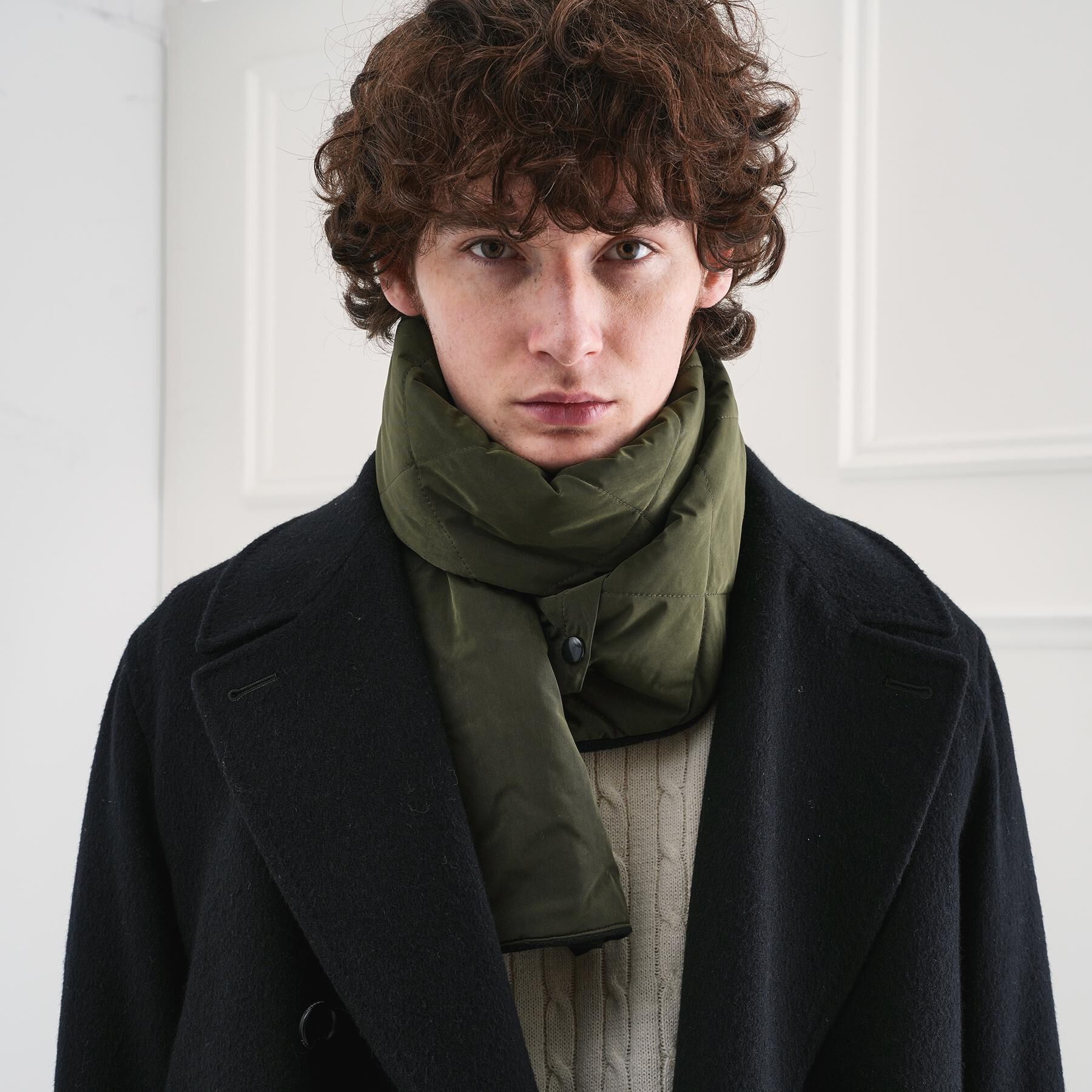 TAKEO KIKUCHI「中綿マフラーベスト」|ストール|