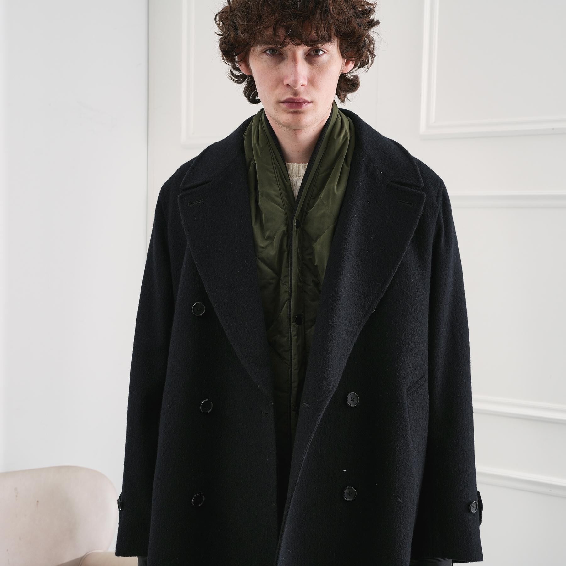 TAKEO KIKUCHI「中綿マフラーベスト」|ストール|