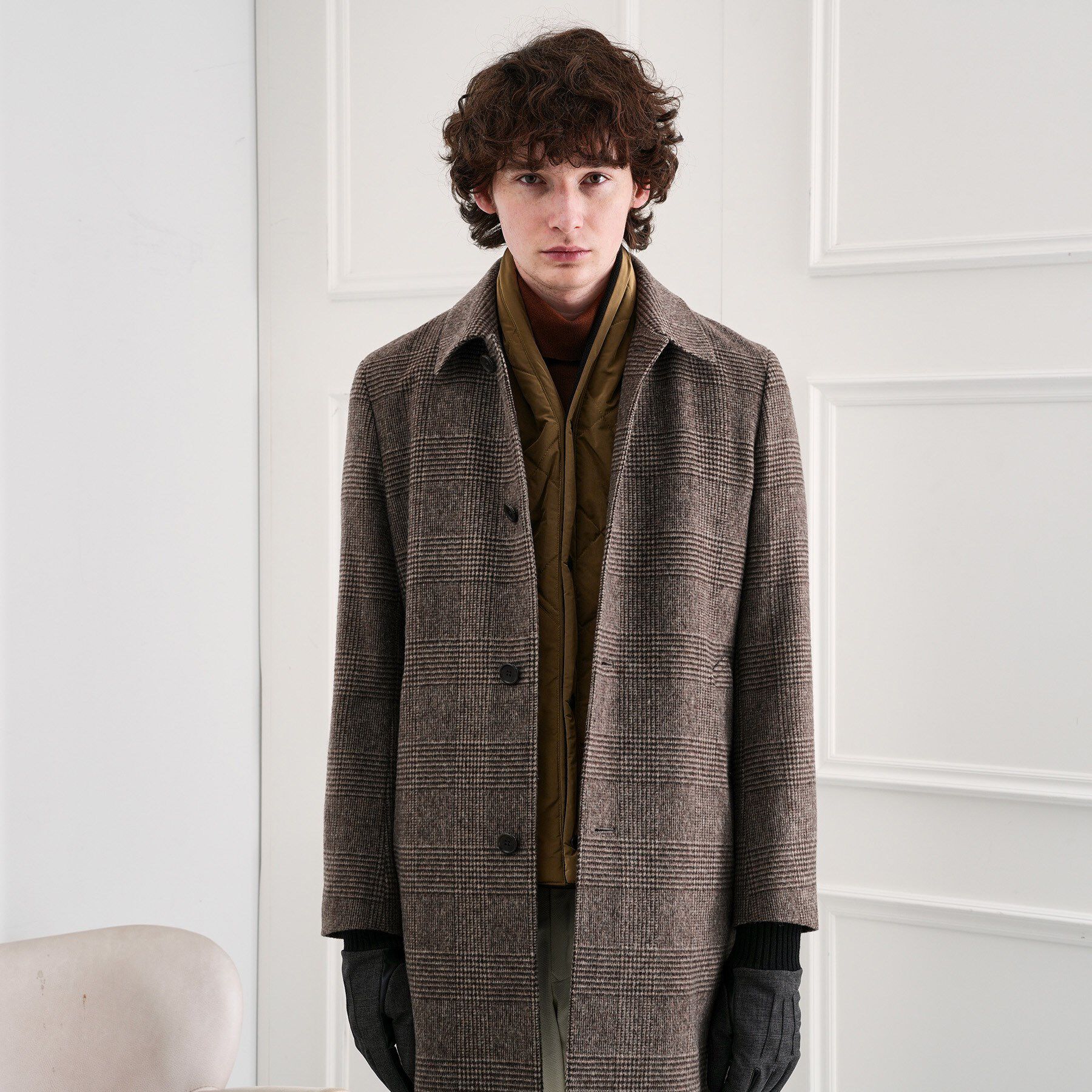 TAKEO KIKUCHI「中綿マフラーベスト」|ストール|