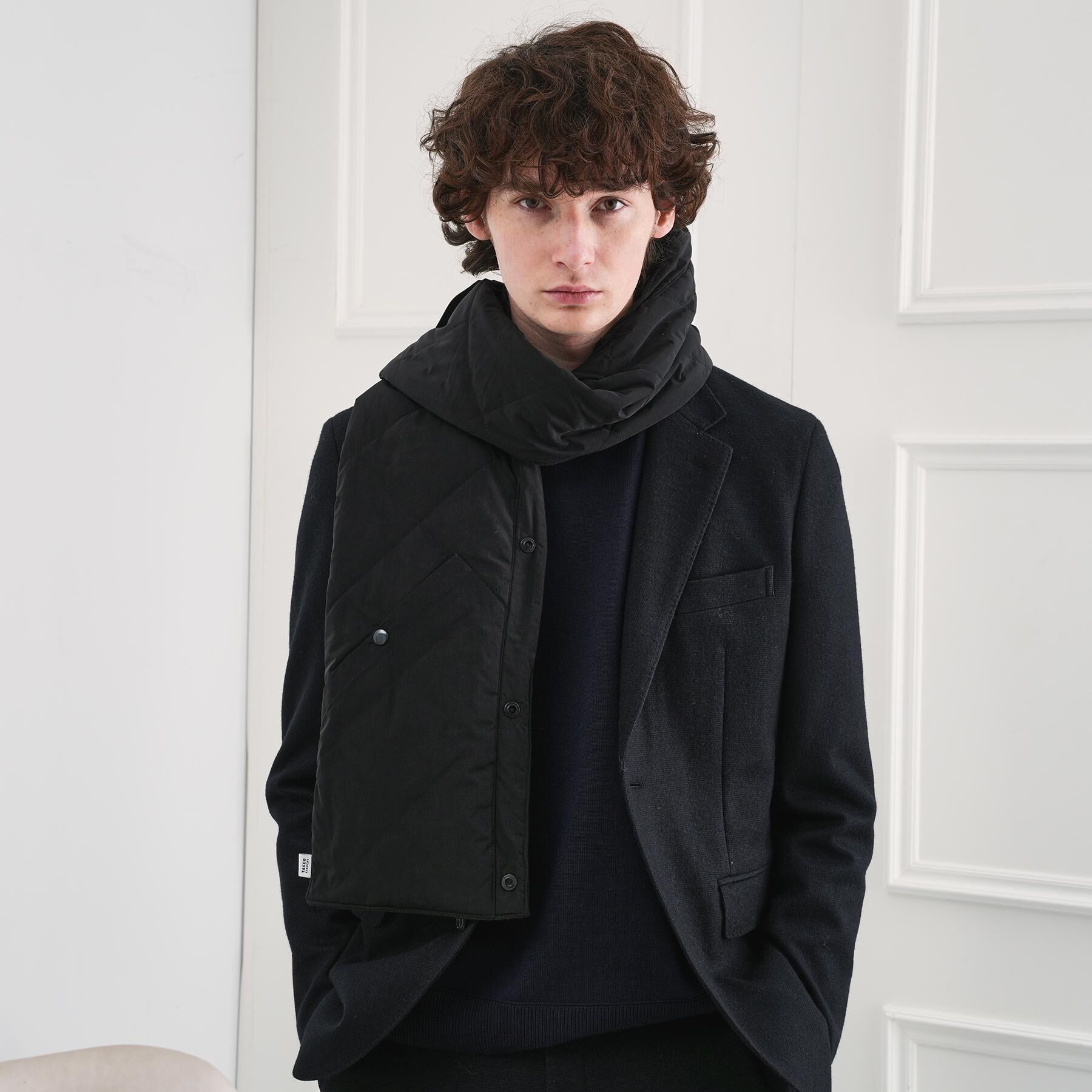 TAKEO KIKUCHI「中綿マフラーベスト」|ストール|