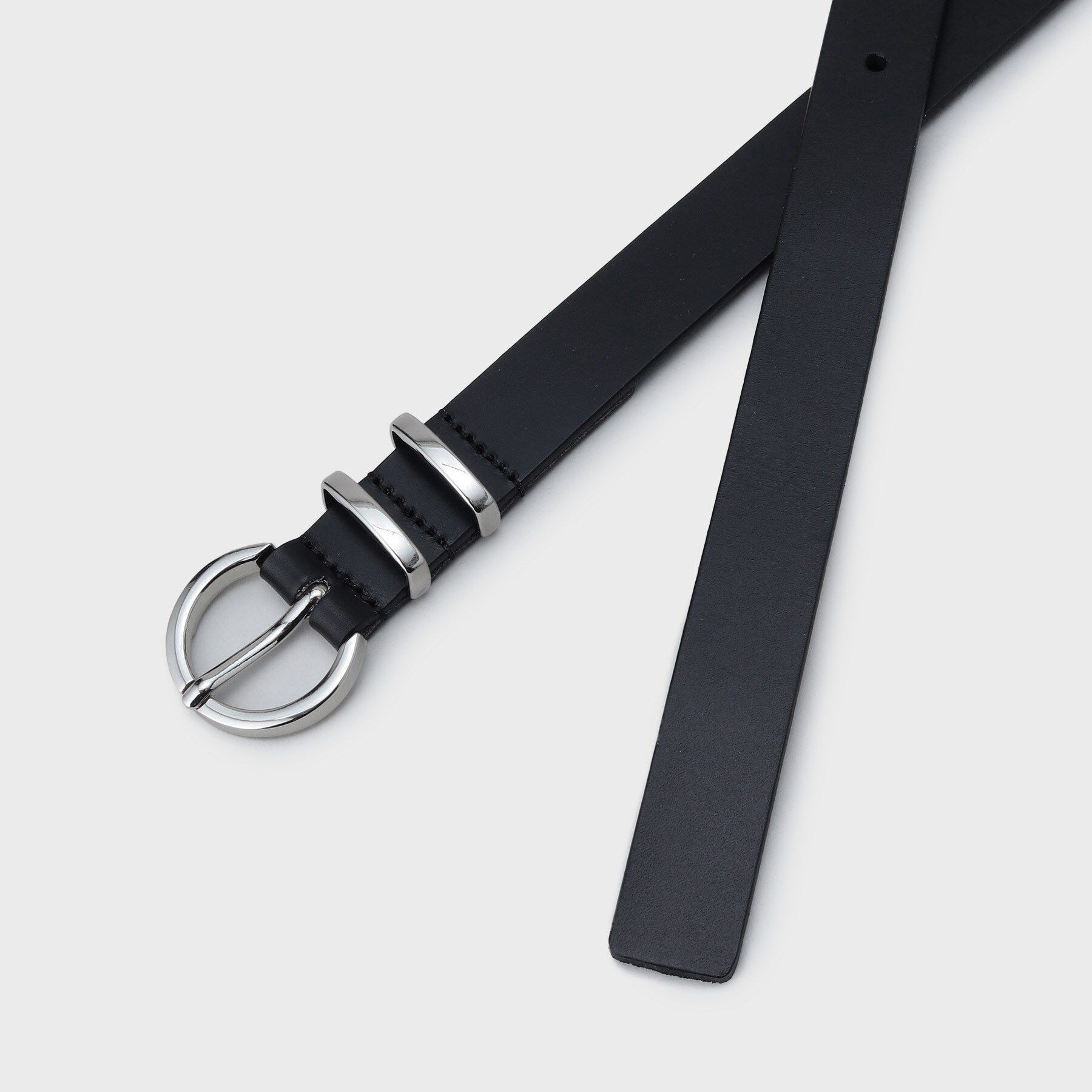 tk.TAKEO KIKUCHI「シンプルナローレザーベルト」|ベルト|