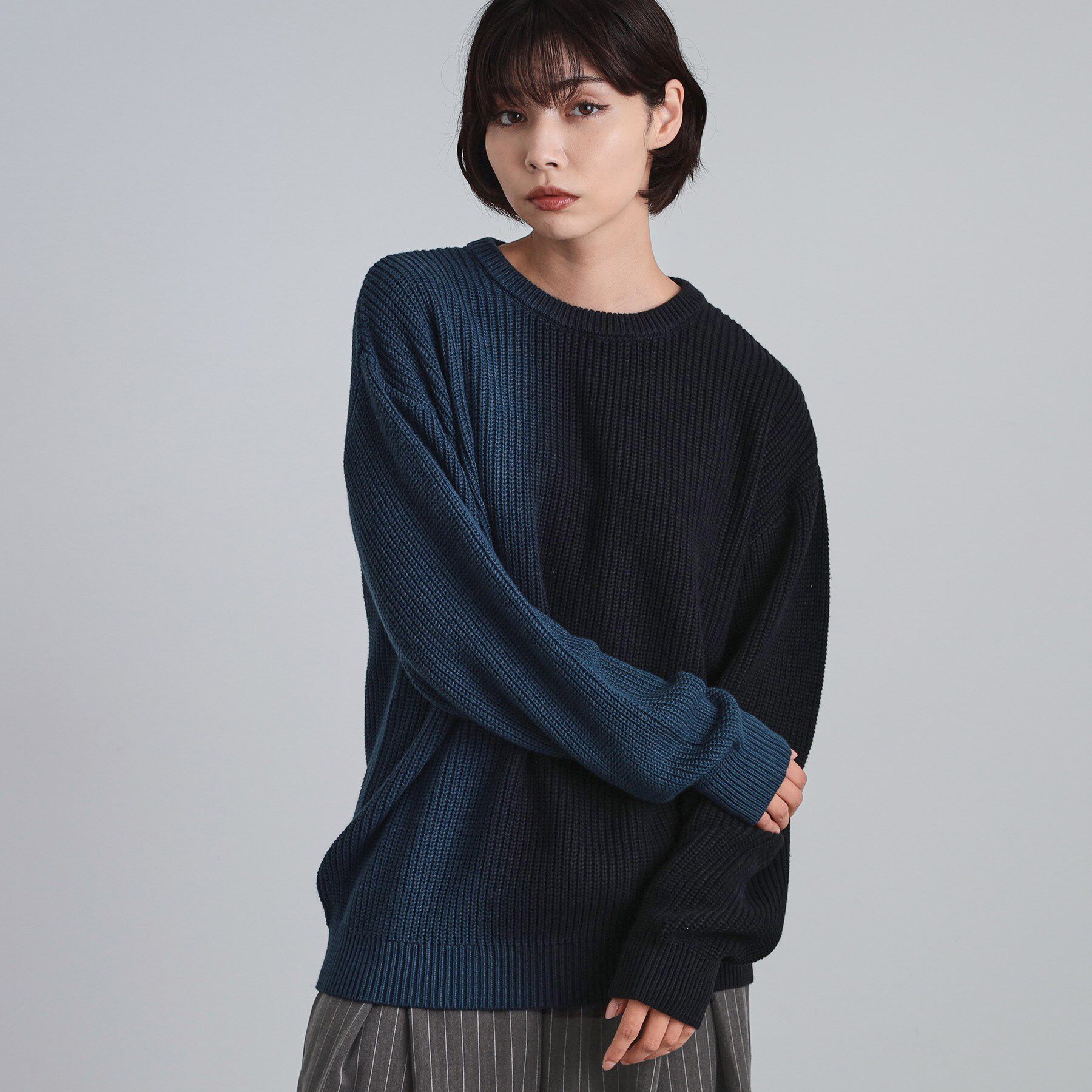 tk.TAKEO KIKUCHI「グラデダイニットプルオーバー」|ニット・セーター|