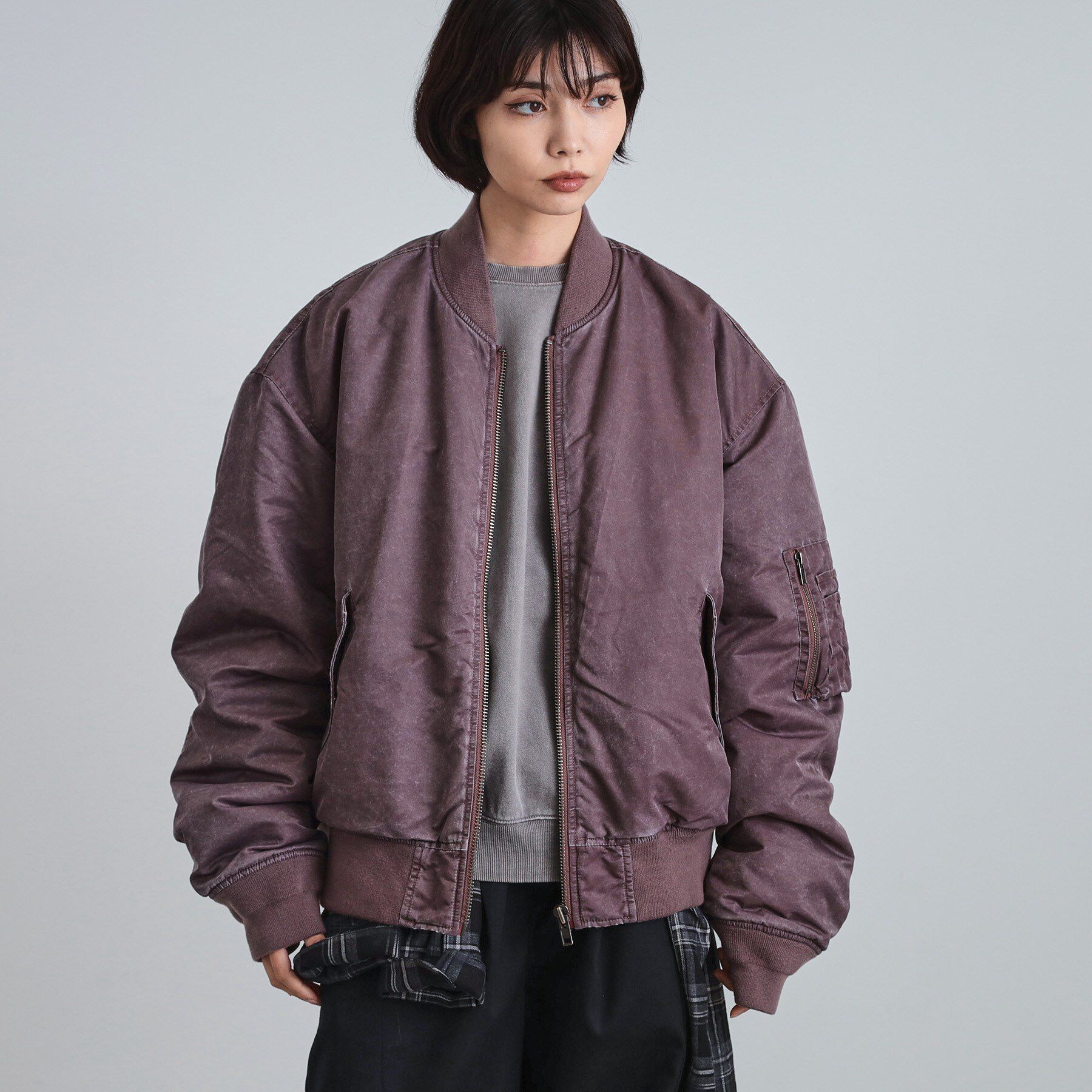 tk.TAKEO KIKUCHI「ヴィンテージライクMA‐1」|ブルゾン・スタジャン|