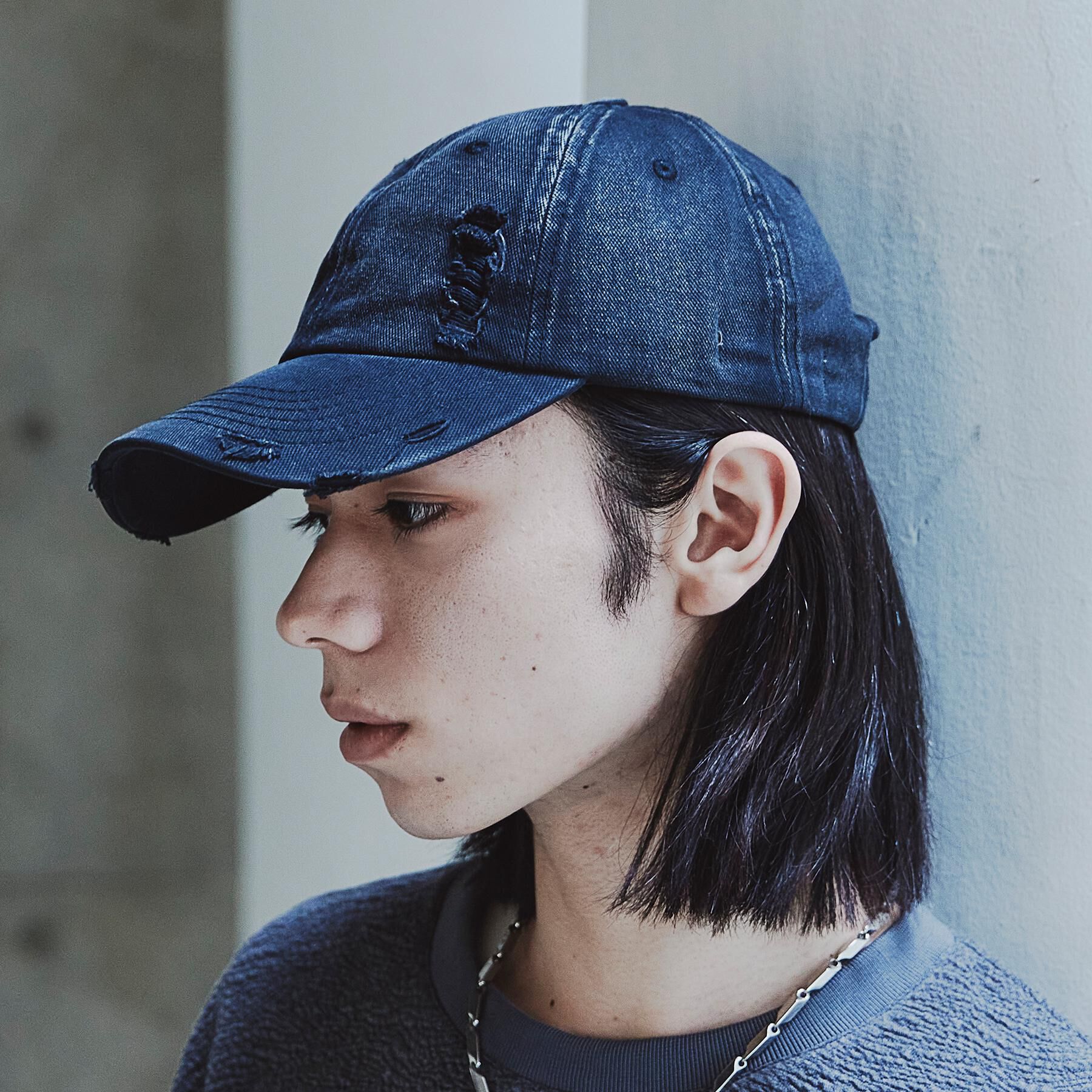 tk.TAKEO KIKUCHI「ダメージキャップ」|キャップ・キャスケット|ブラック(019)