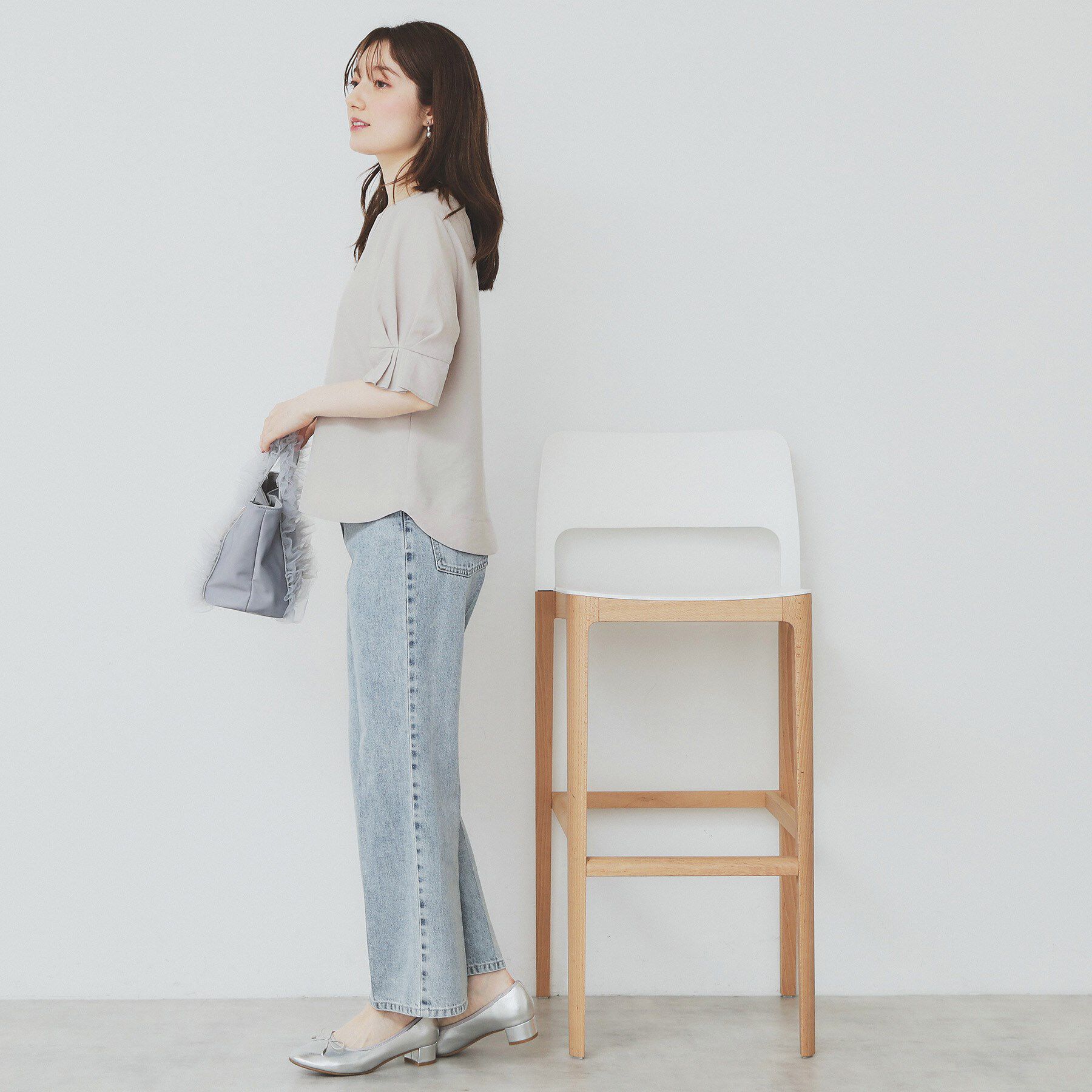 index「《8色展開/XS-LLサイズ》タックパフスリーブブラウス【洗濯機洗い可/吸水速乾/防シワ/抗ピル】」|シャツ・ブラウス|