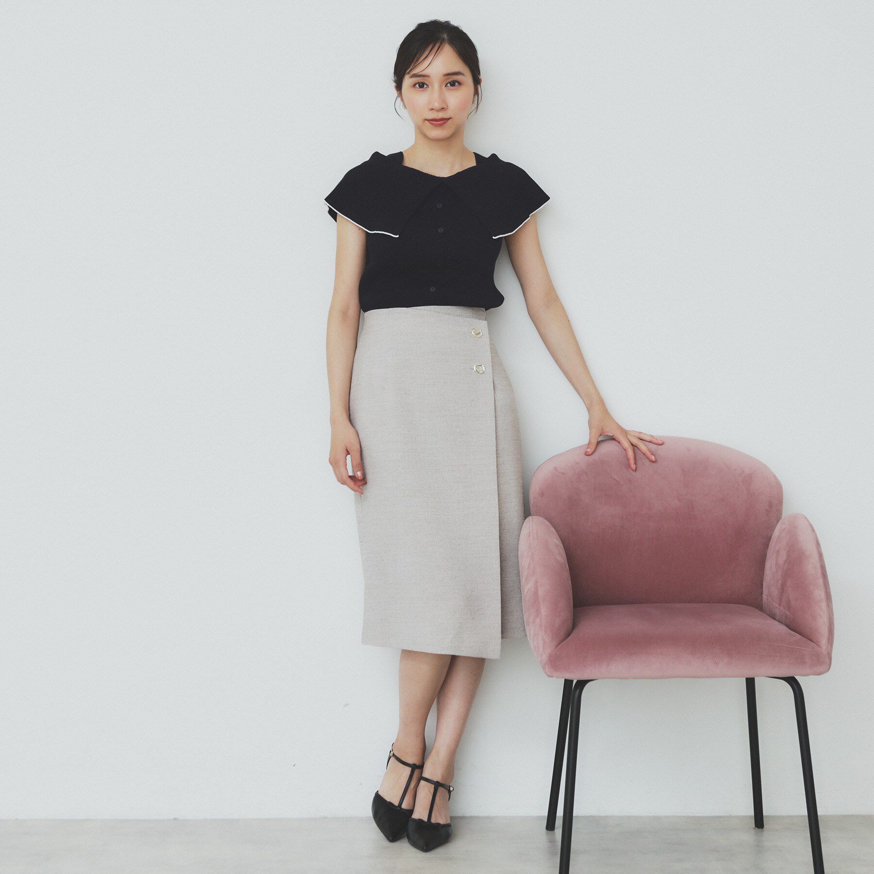 index「前後2wayオフショルビッグカラーニット【洗濯機洗い可/抗ピル】」|ニット・セーター|