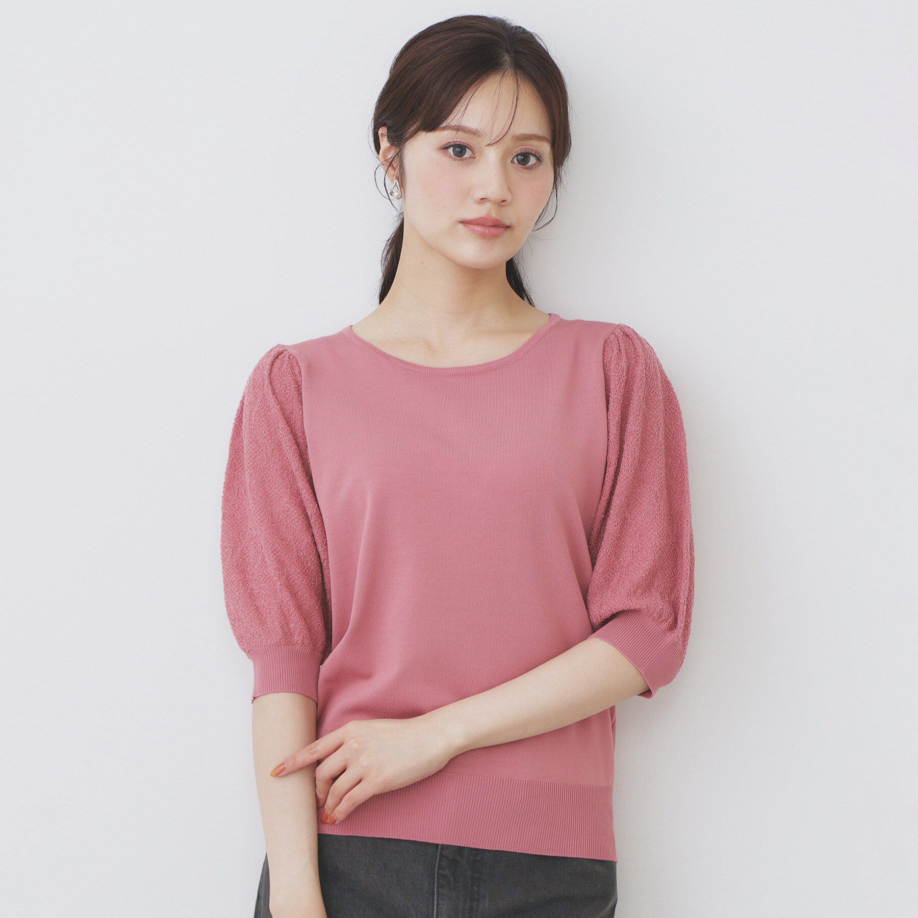 index「パフスリーブニット【洗濯機洗い可】」|ニット・セーター|