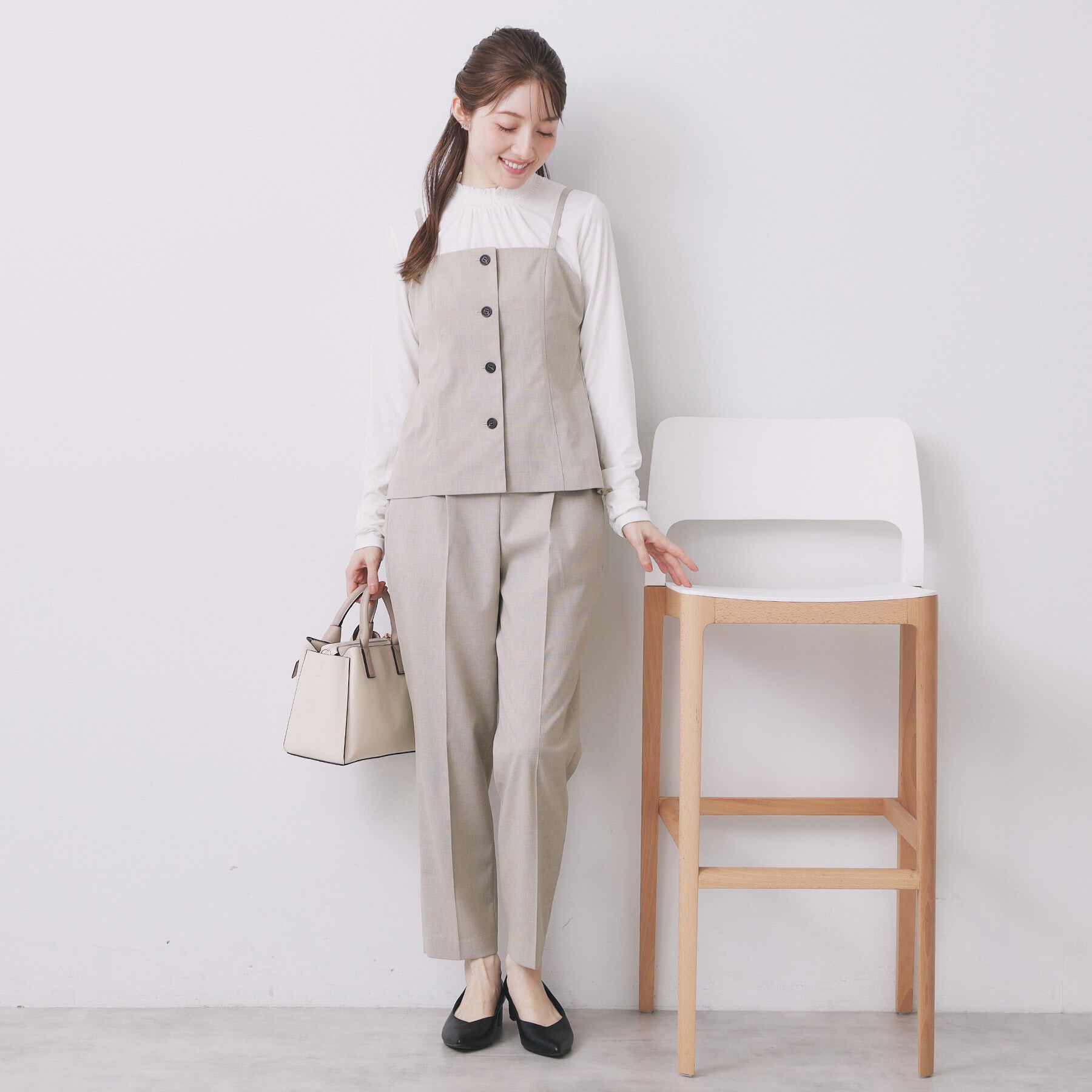 index「ウールライクストレッチテーパードパンツ/セットアップ対応【洗濯機OK】」|その他|