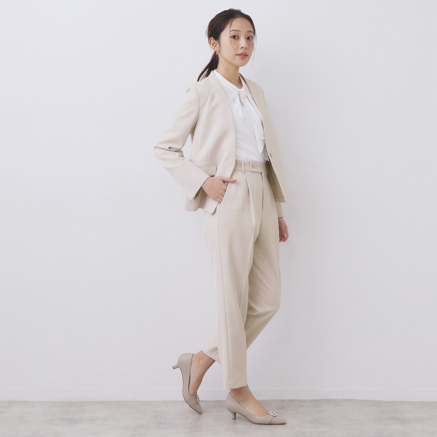 index「ストレッチテーパードパンツ/セットアップ可【洗濯機OK/防シワ/イージーアイロン】」|その他|