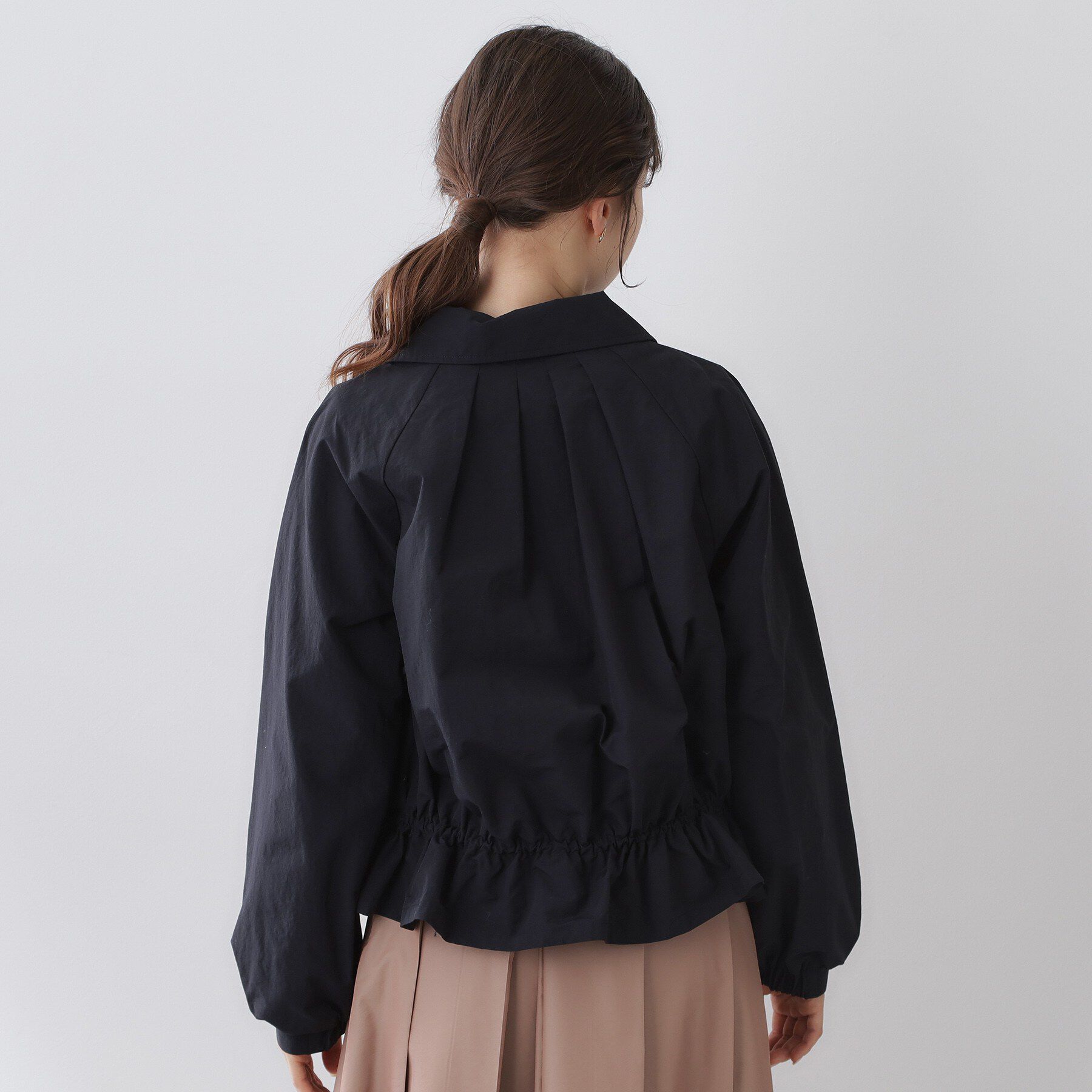 index「スタンドカラーペプラムブルゾン【洗濯機OK】」|ブルゾン・スタジャン|