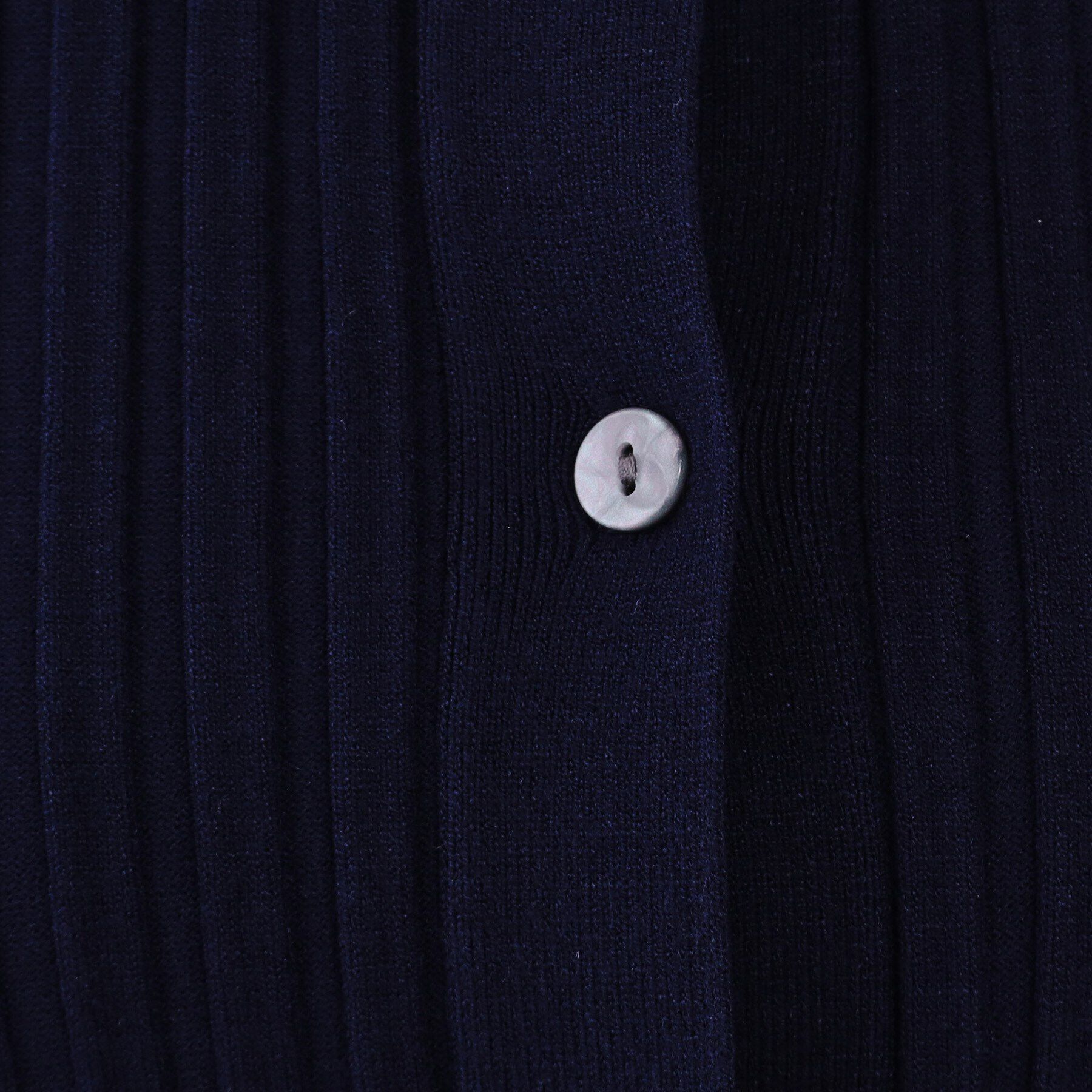 OPAQUE.CLIP「《CLASSY掲載》ランダムリブポロ衿ニット【洗濯機洗い可】」|ニット・セーター|