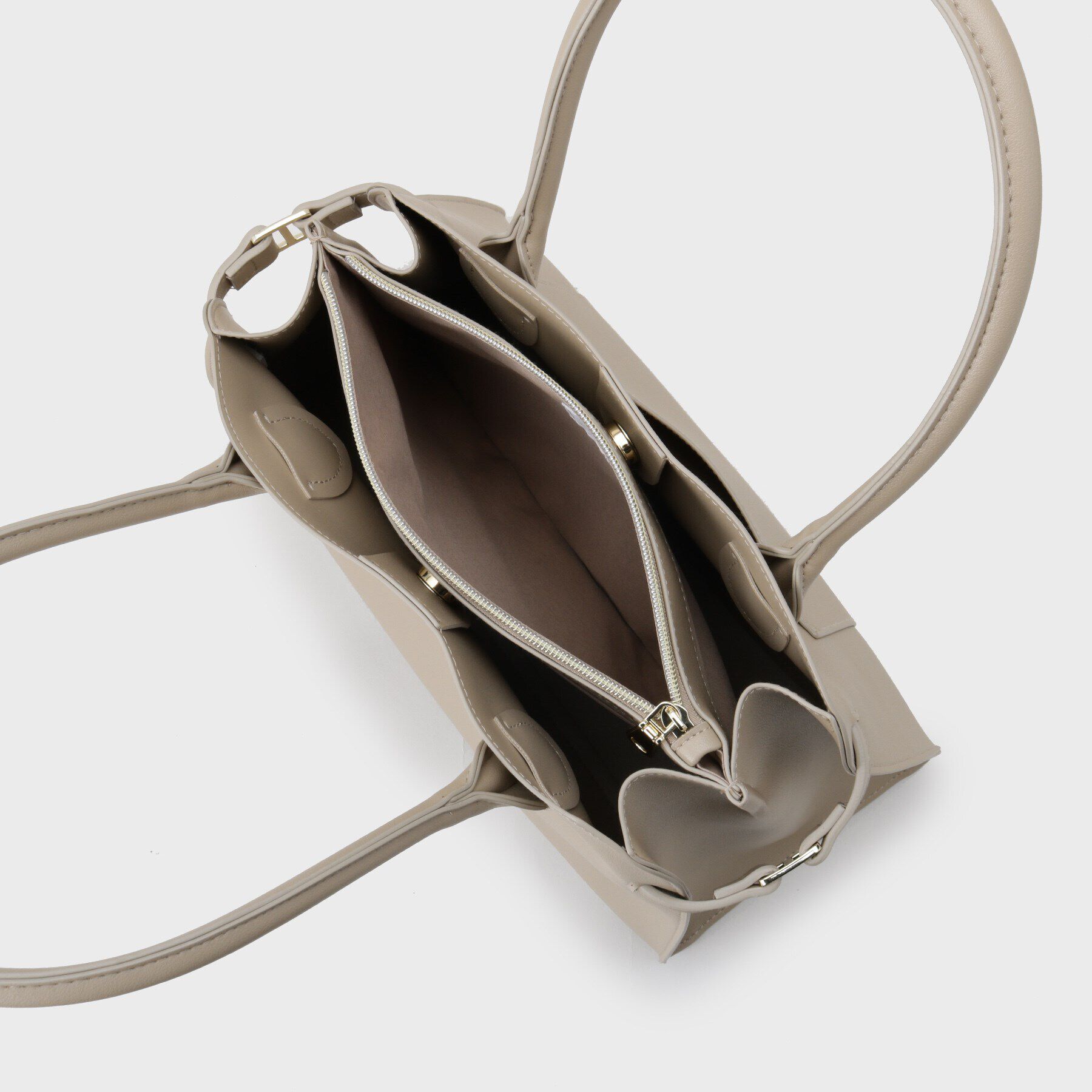 OPAQUE.CLIP「スムース合皮デザインミドルボストンバッグ」|ボストンバッグ|