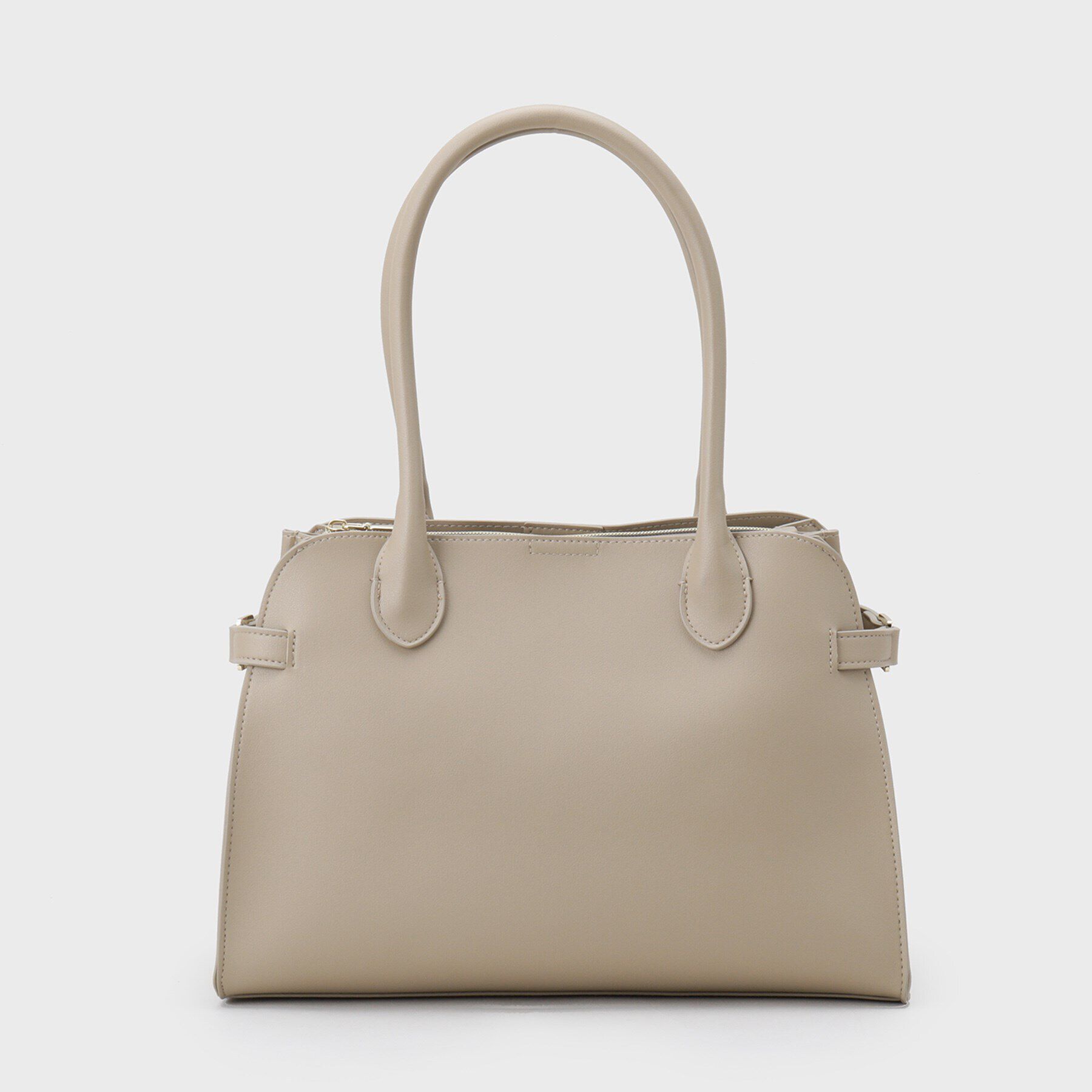 OPAQUE.CLIP「スムース合皮デザインミドルボストンバッグ」|ボストンバッグ|