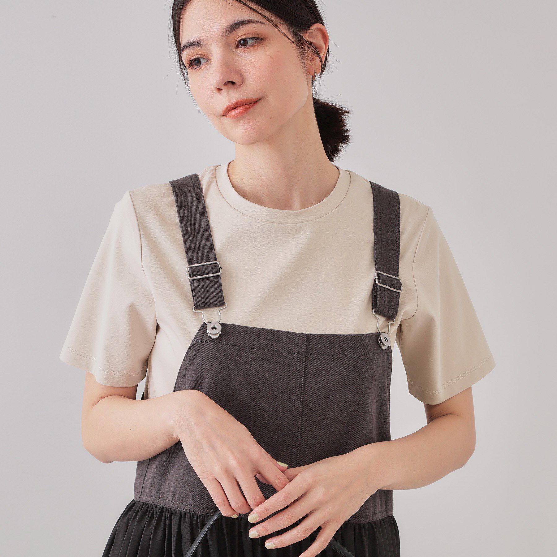 OPAQUE.CLIP「《5色展開/SS-LLサイズ》ベーシックTシャツ【UV/接触冷感/洗濯機洗い可】」|Tシャツ・カットソー|