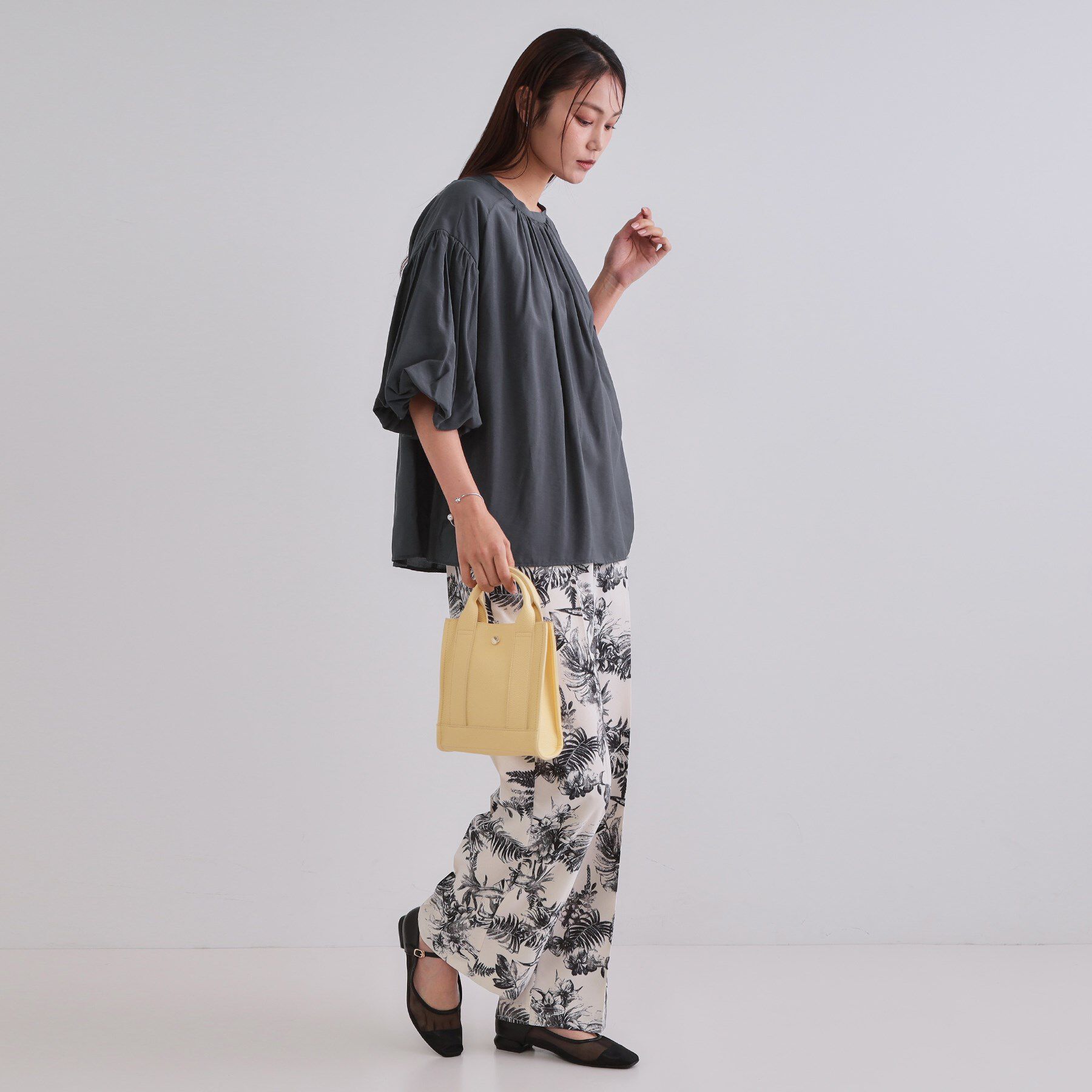 OPAQUE.CLIP「バルーンスリーブブラウス【洗濯機洗い可】」|シャツ・ブラウス|