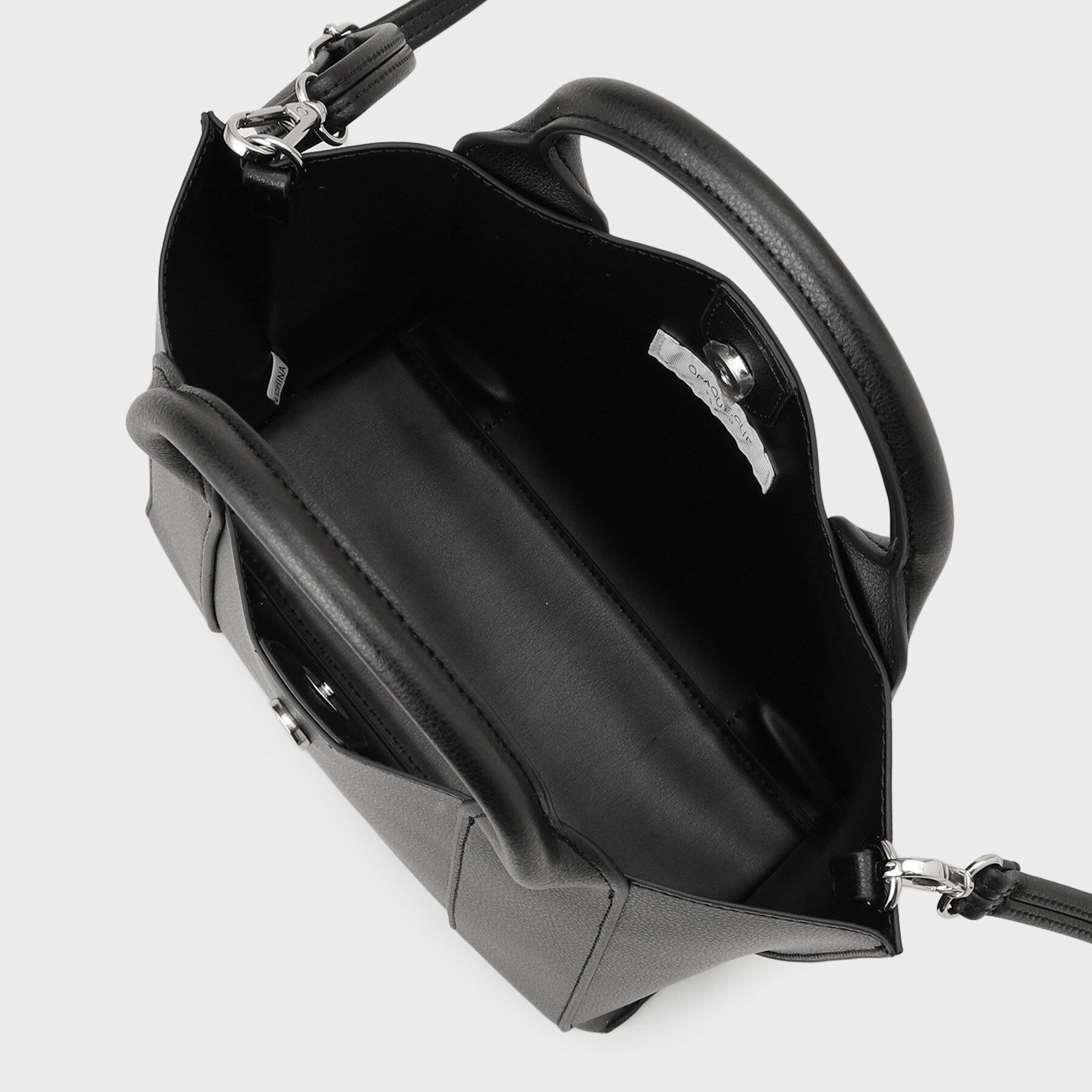 OPAQUE.CLIP「【2WAY】スムース合皮ミドルトートバッグ」|トートバッグ|