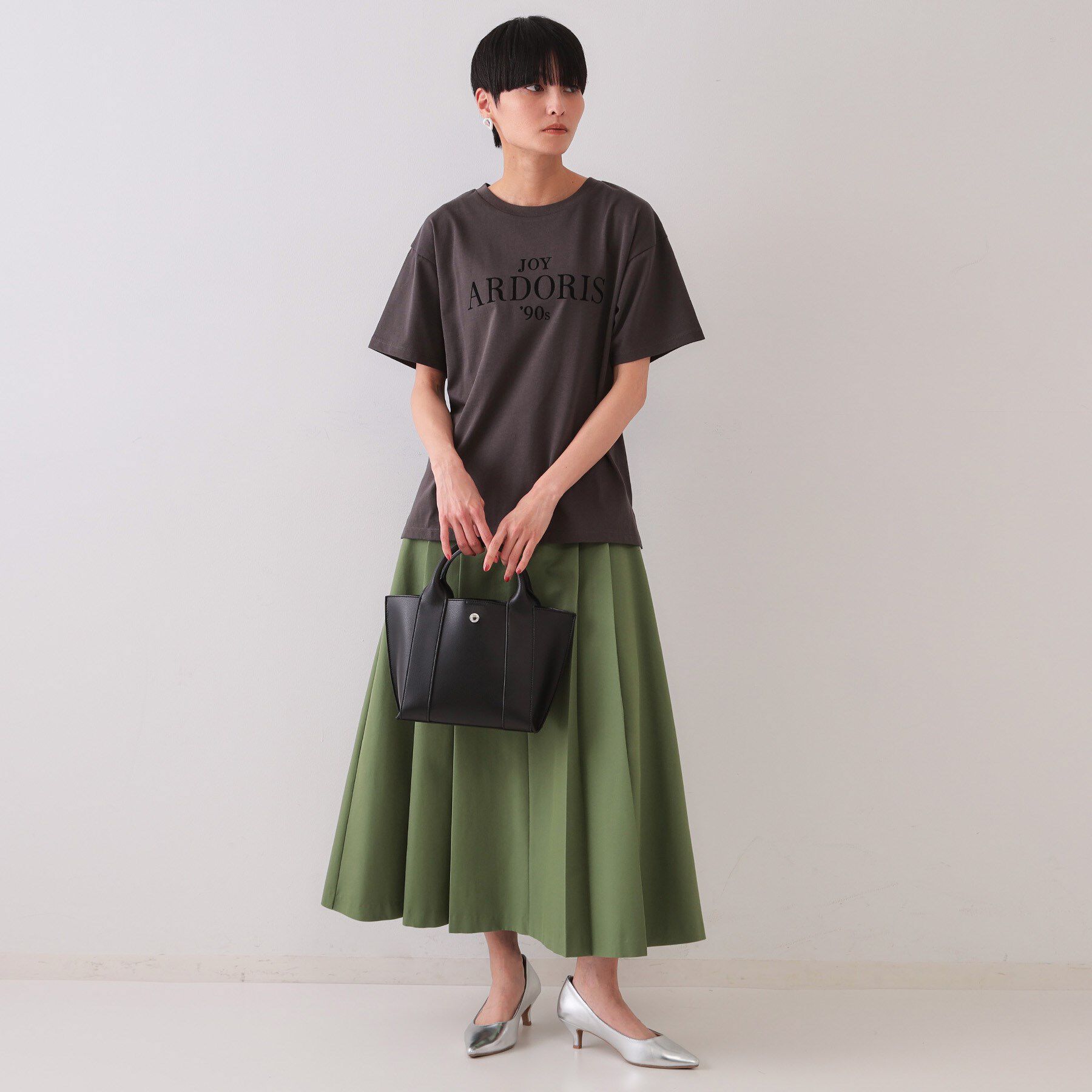 OPAQUE.CLIP「【2WAY】スムース合皮ミドルトートバッグ」|トートバッグ|