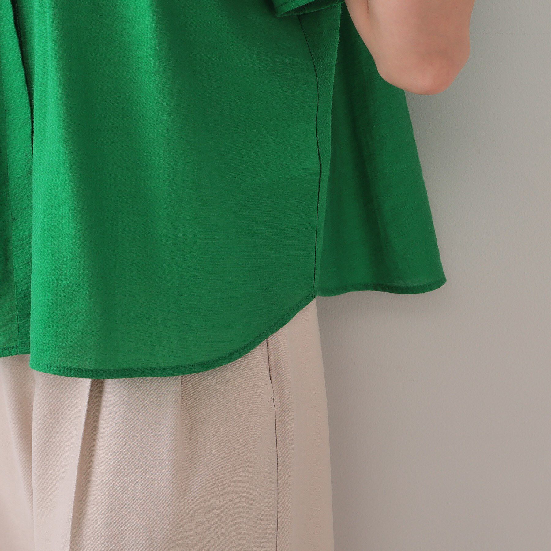 OPAQUE.CLIP「シアーフレアスリーブブラウス【洗濯機洗い可】」|シャツ・ブラウス|