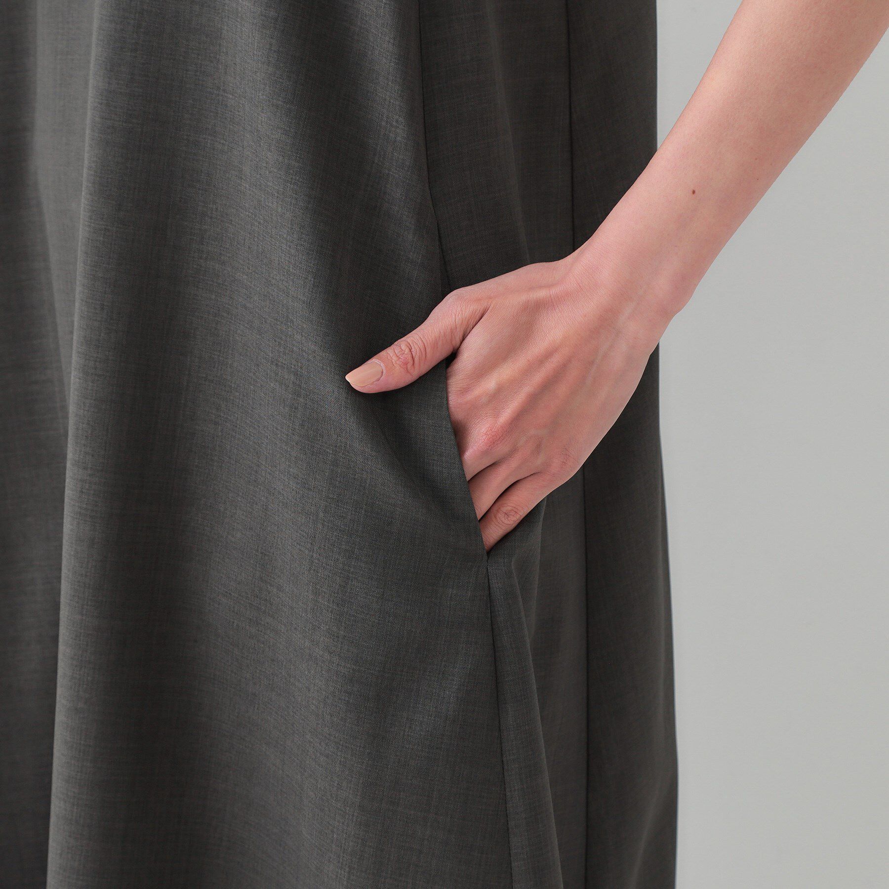 OPAQUE.CLIP「リネンライクキャミワンピース【洗濯機洗い可】」|ワンピース|