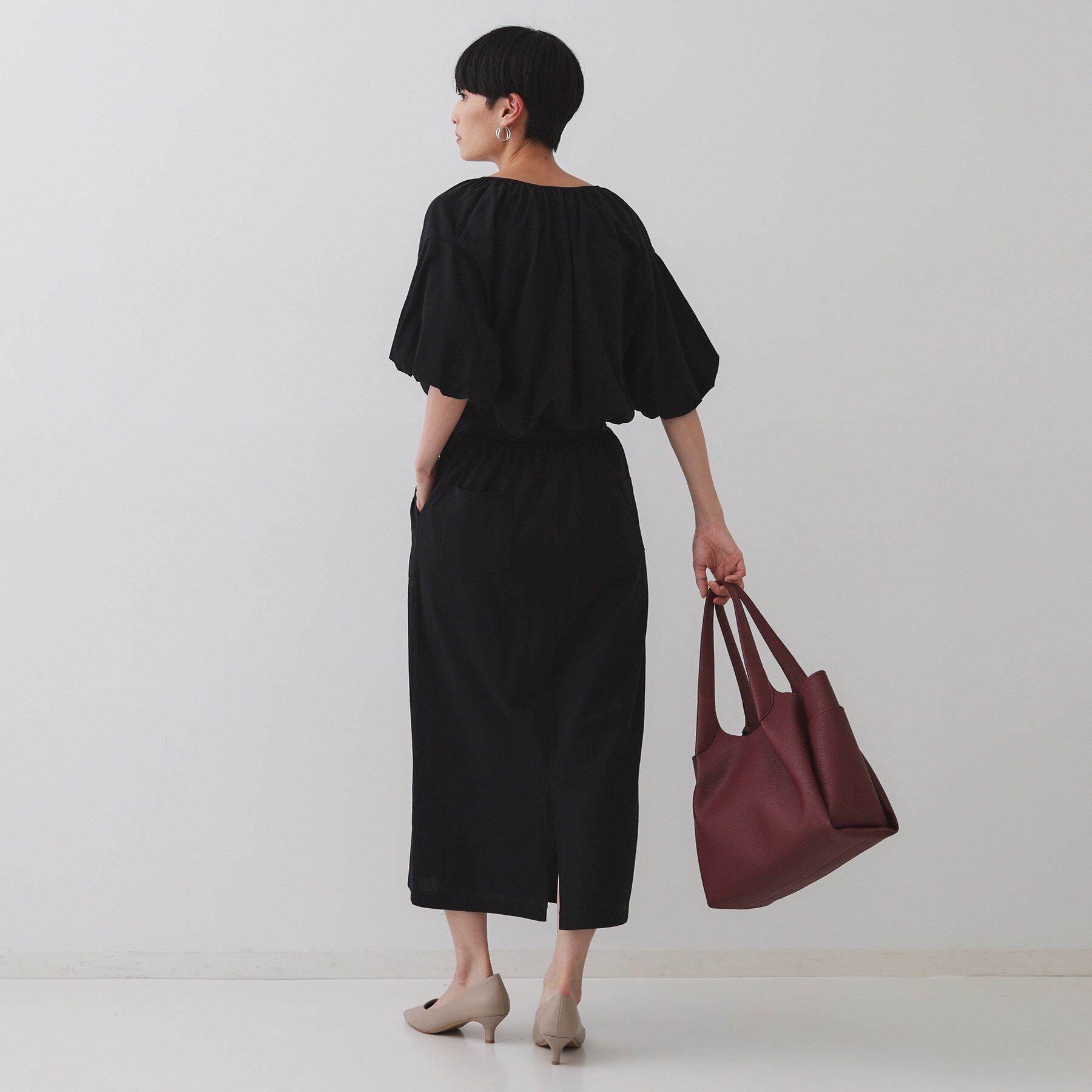 OPAQUE.CLIP「イージーナロースカート/セットアップ対応【UVケア/接触冷感/洗濯機洗い可】」|スカート|