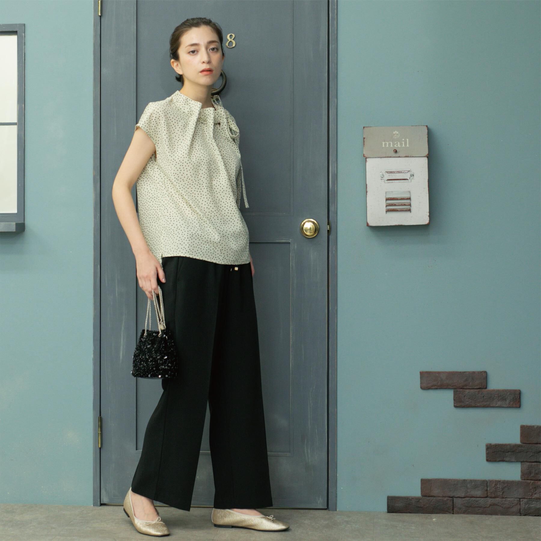 OPAQUE.CLIP「美脚イージーワイドパンツ【防シワ/洗濯機洗い可/抗ピル/ストレッチ】《丈が選べる/SS-LLサイズ/」|その他|