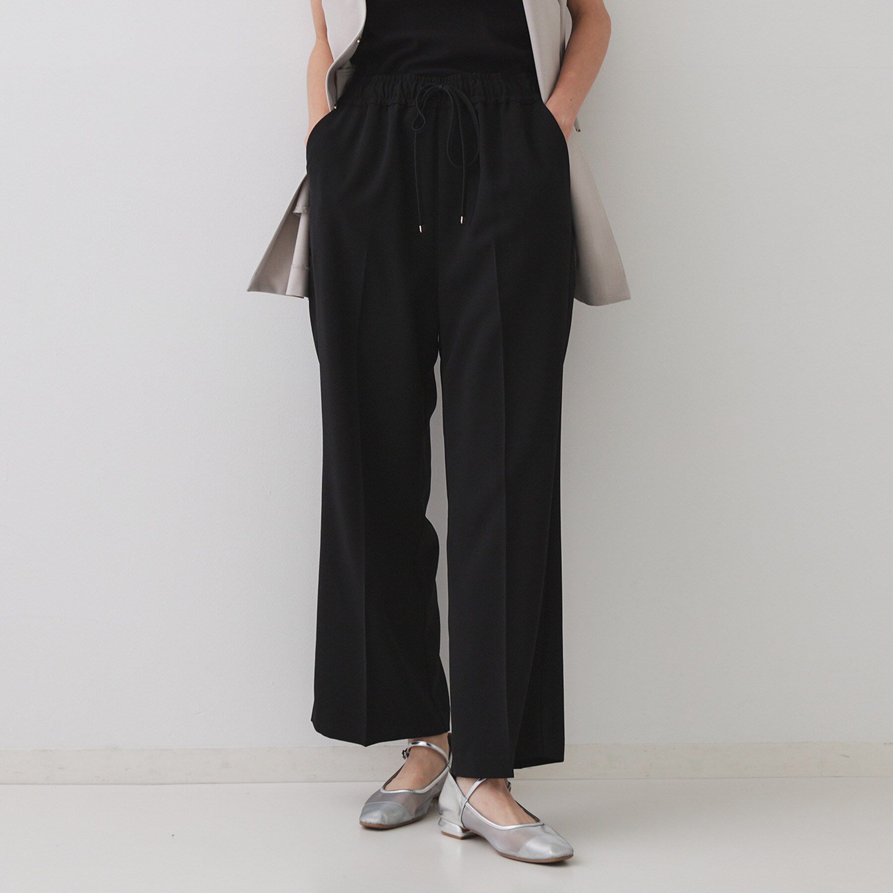OPAQUE.CLIP「美脚イージーワイドパンツ【防シワ/洗濯機洗い可/抗ピル/ストレッチ】《丈が選べる/SS-LLサイズ/」|その他|