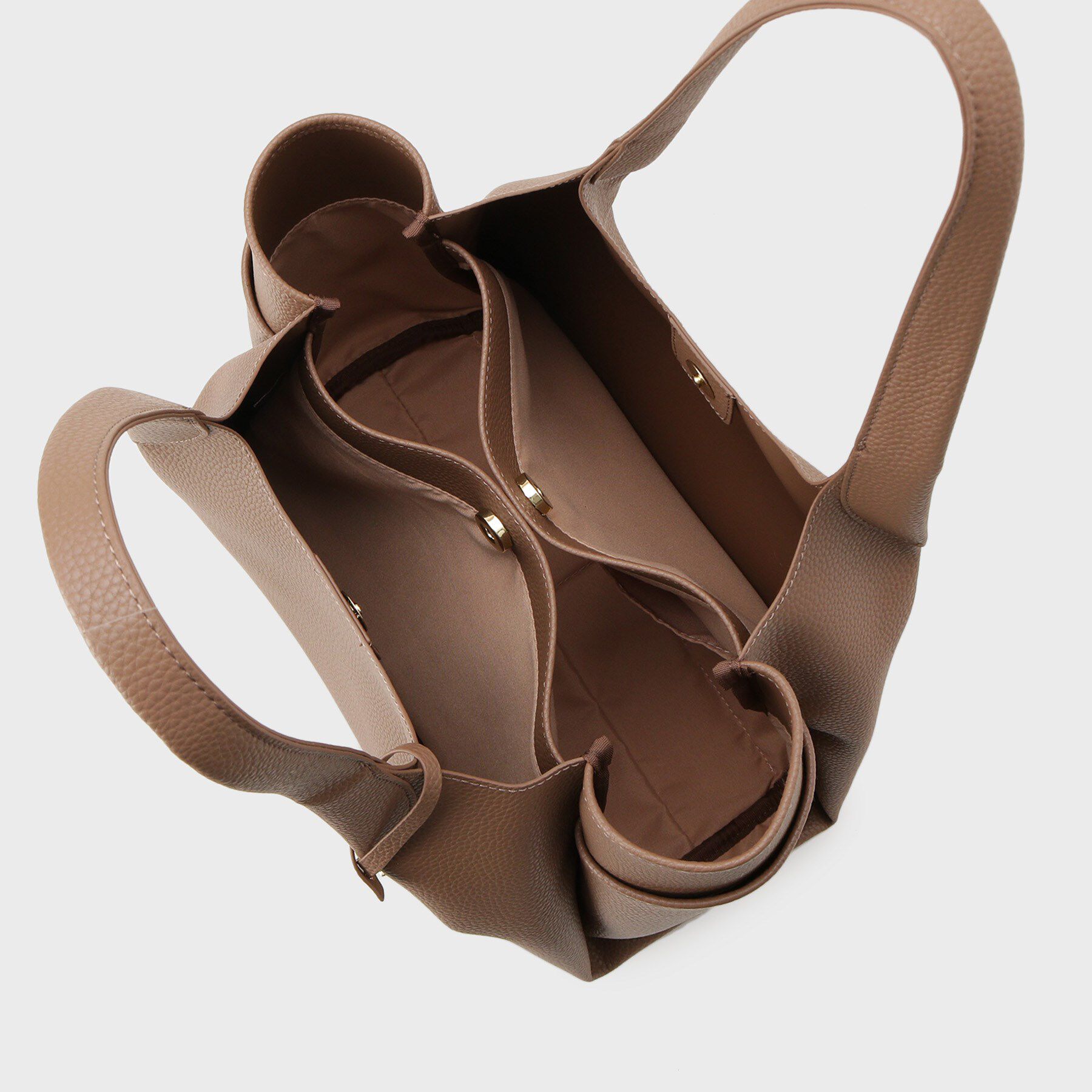 OPAQUE.CLIP「【軽量/多ポケット】ワイドマチ付きシュリンクトートバッグ」|トートバッグ|