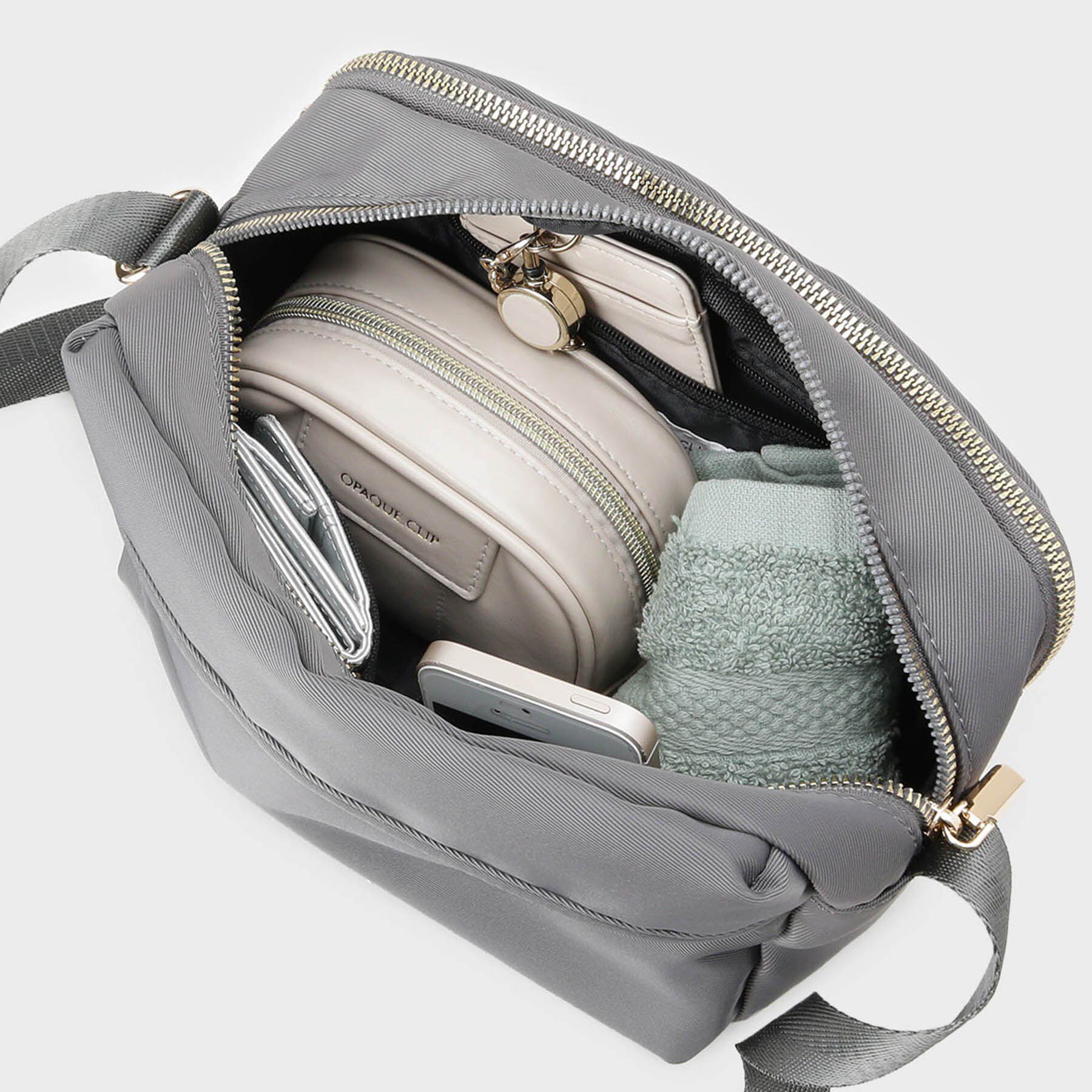 OPAQUE.CLIP「【軽量/撥水加工/多ポケット】ツイルピジョンミニショルダーバッグ」|ショルダー・メッセンジャー|