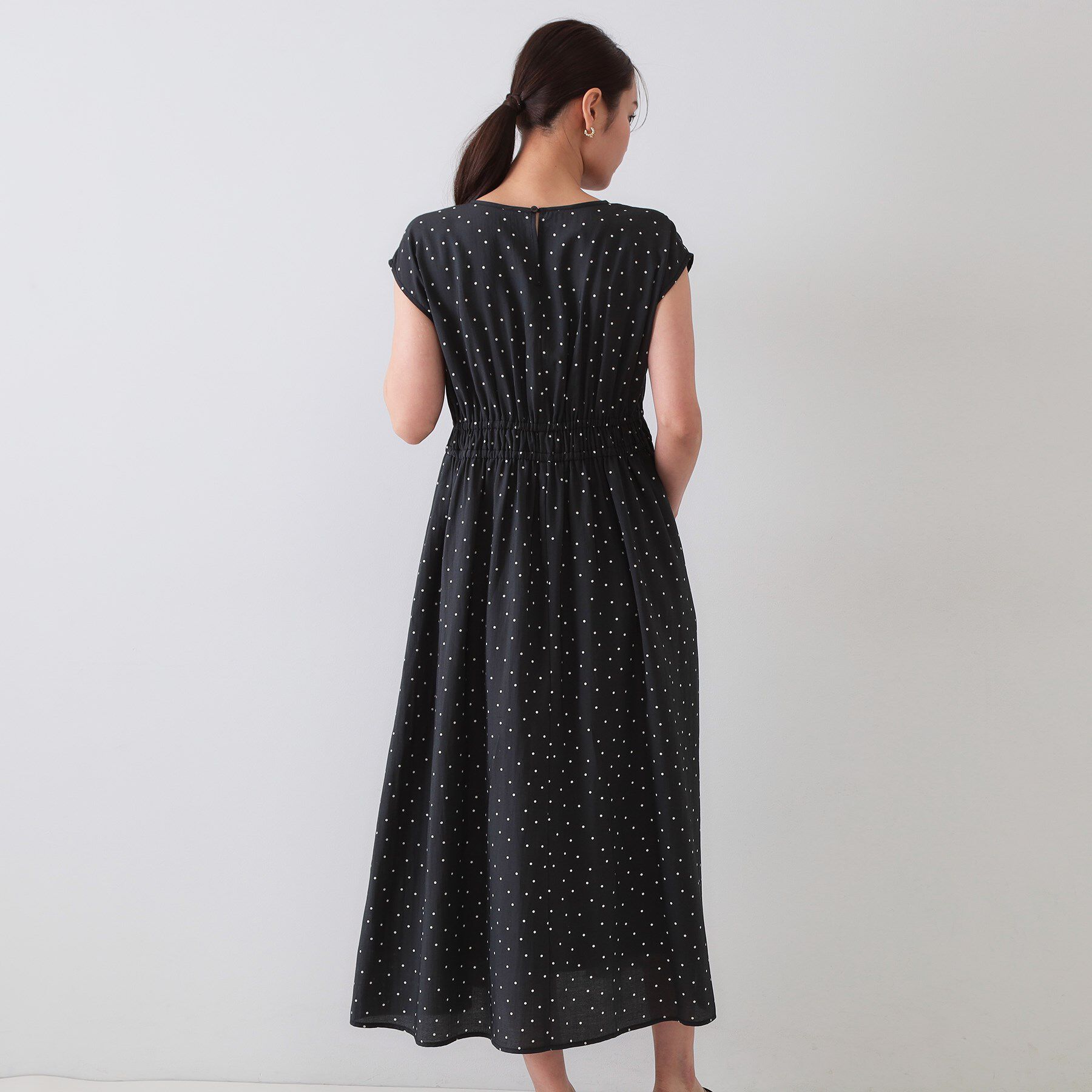 OPAQUE.CLIP「ドットプリントワンピース【洗濯機洗い可】」|ワンピース|