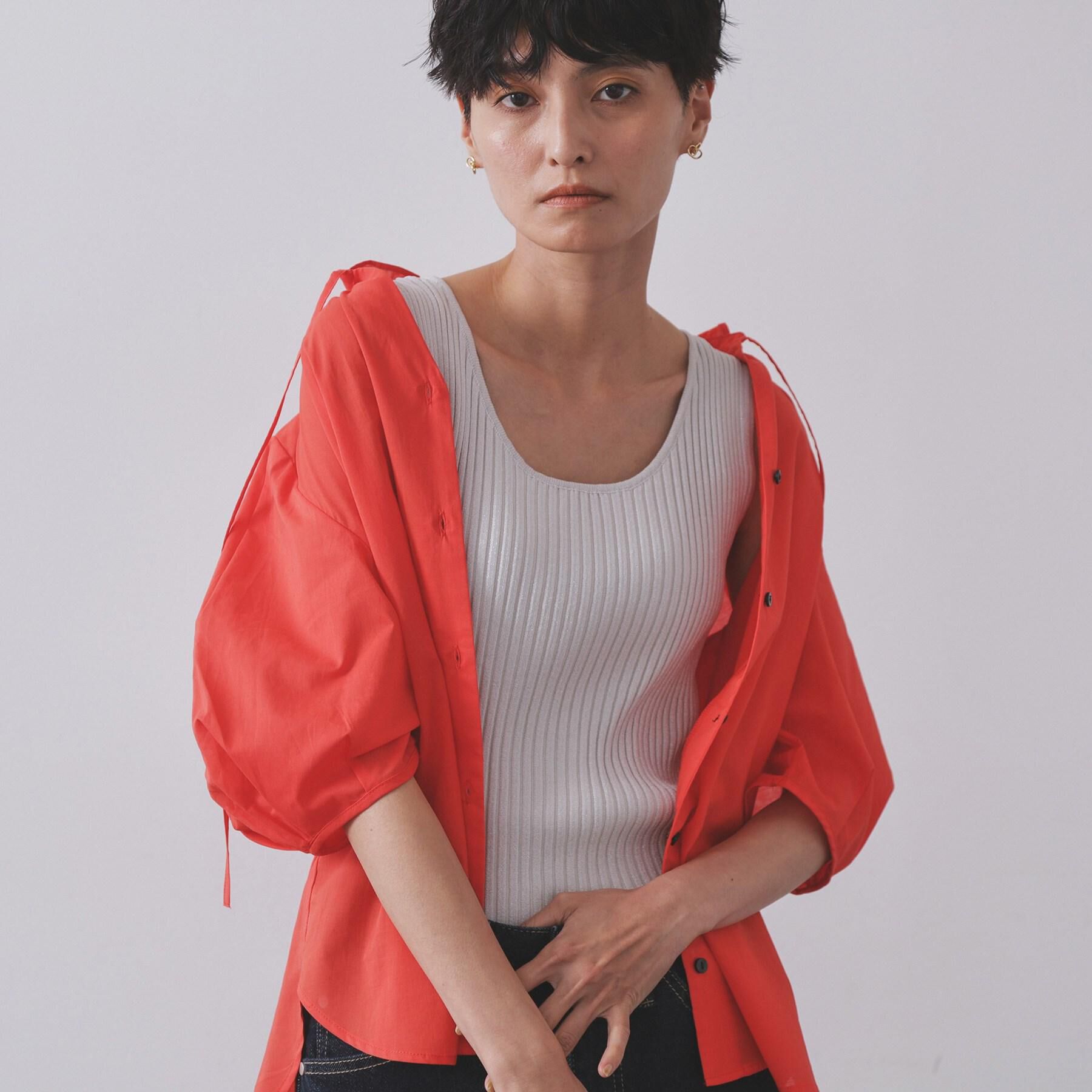 OPAQUE.CLIP「シアーフリルネックブラウス【洗濯機洗い可】」|シャツ・ブラウス|