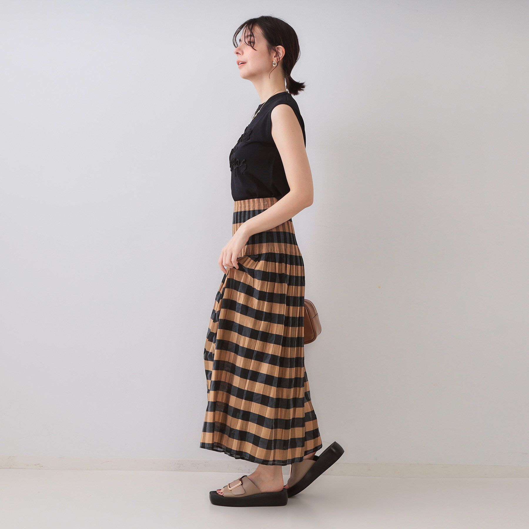 OPAQUE.CLIP「ラメテープロゴニット【洗濯機洗い可/抗ピル】」|ニット・セーター|