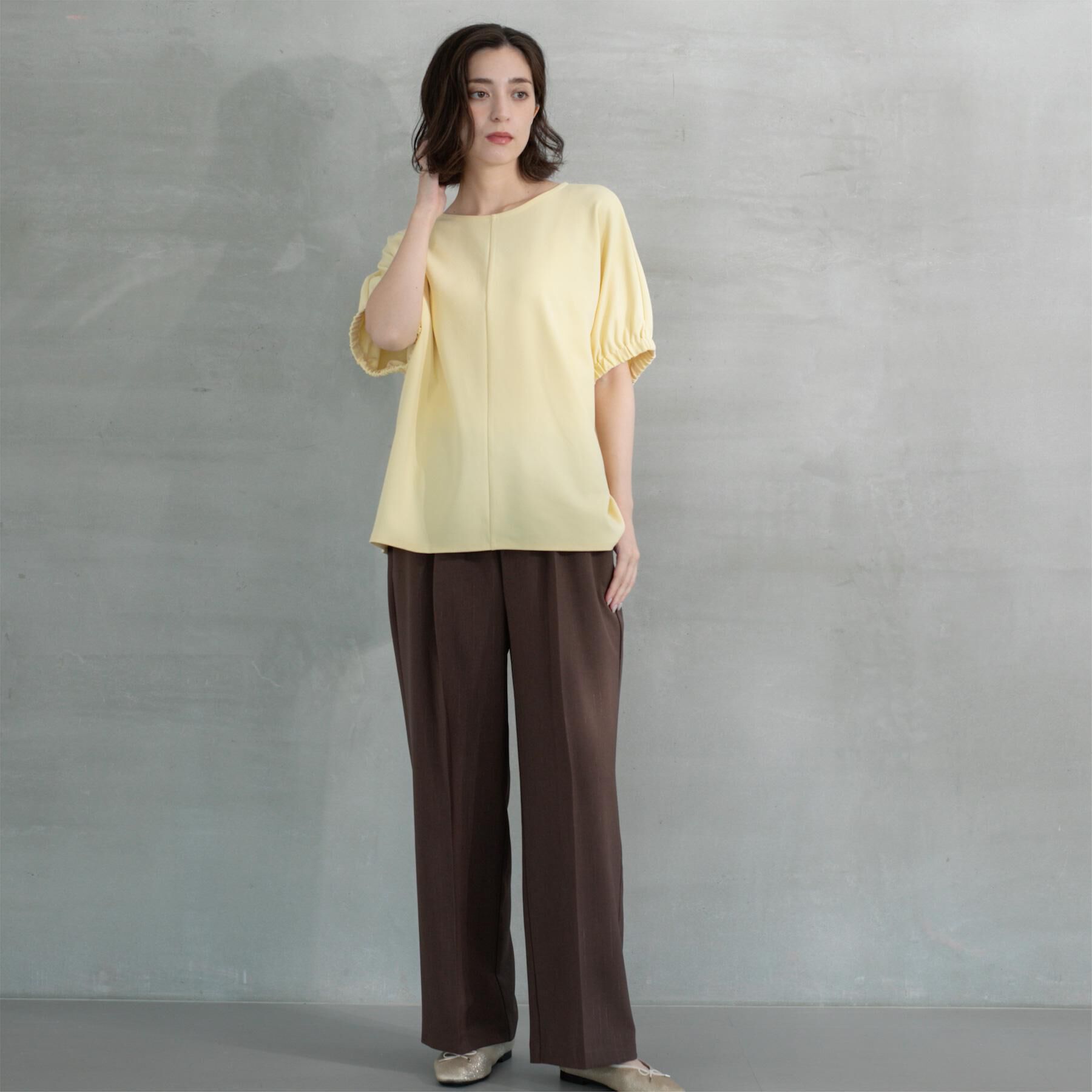 OPAQUE.CLIP「ラメストライプイージーワイドパンツ/セットアップ可【洗濯機洗い可/防シワ/吸水速乾】」|その他|