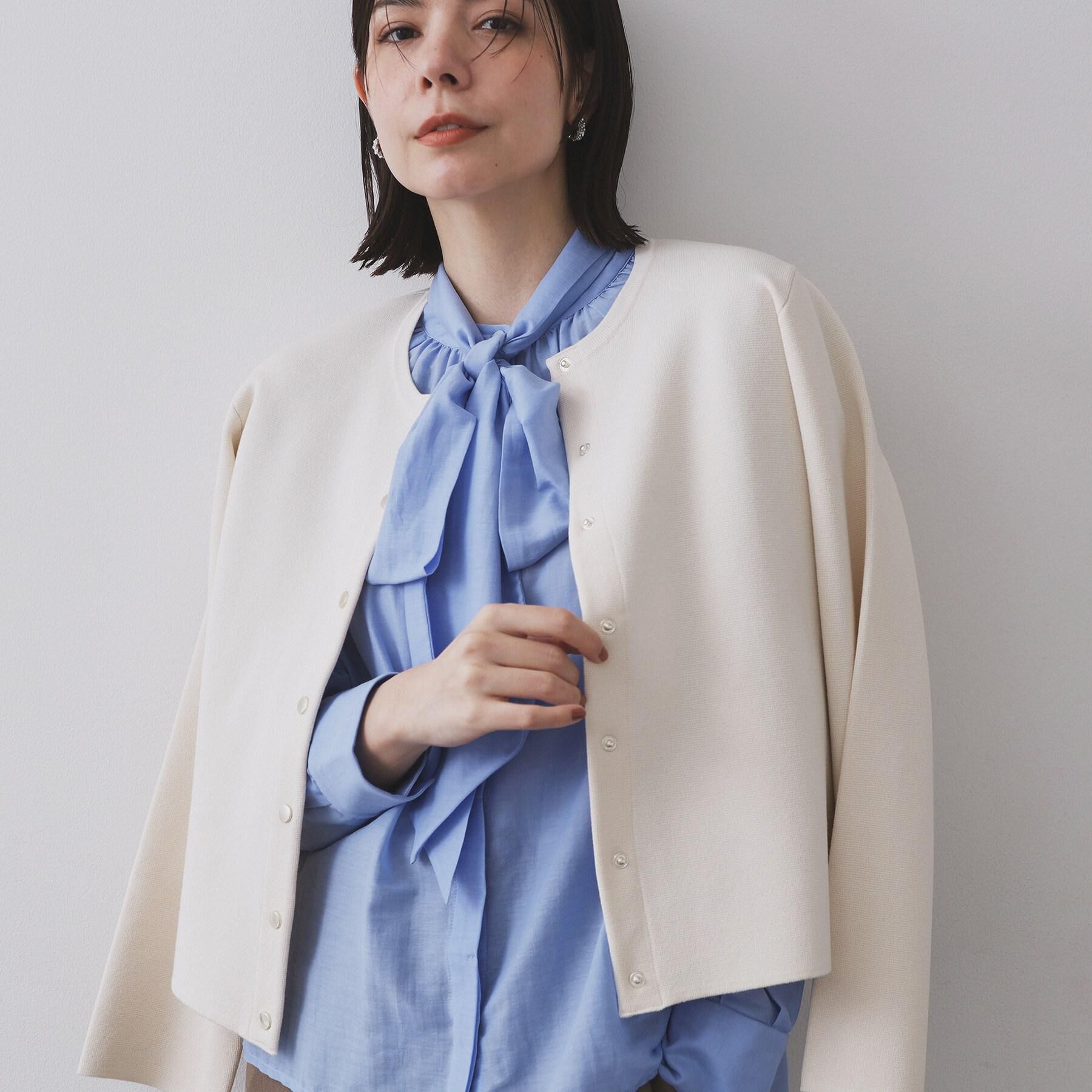 OPAQUE.CLIP「スナップボタンニットカーディガン【UVケア/洗濯機OK】《6col/S～LL》」|カーディガン|