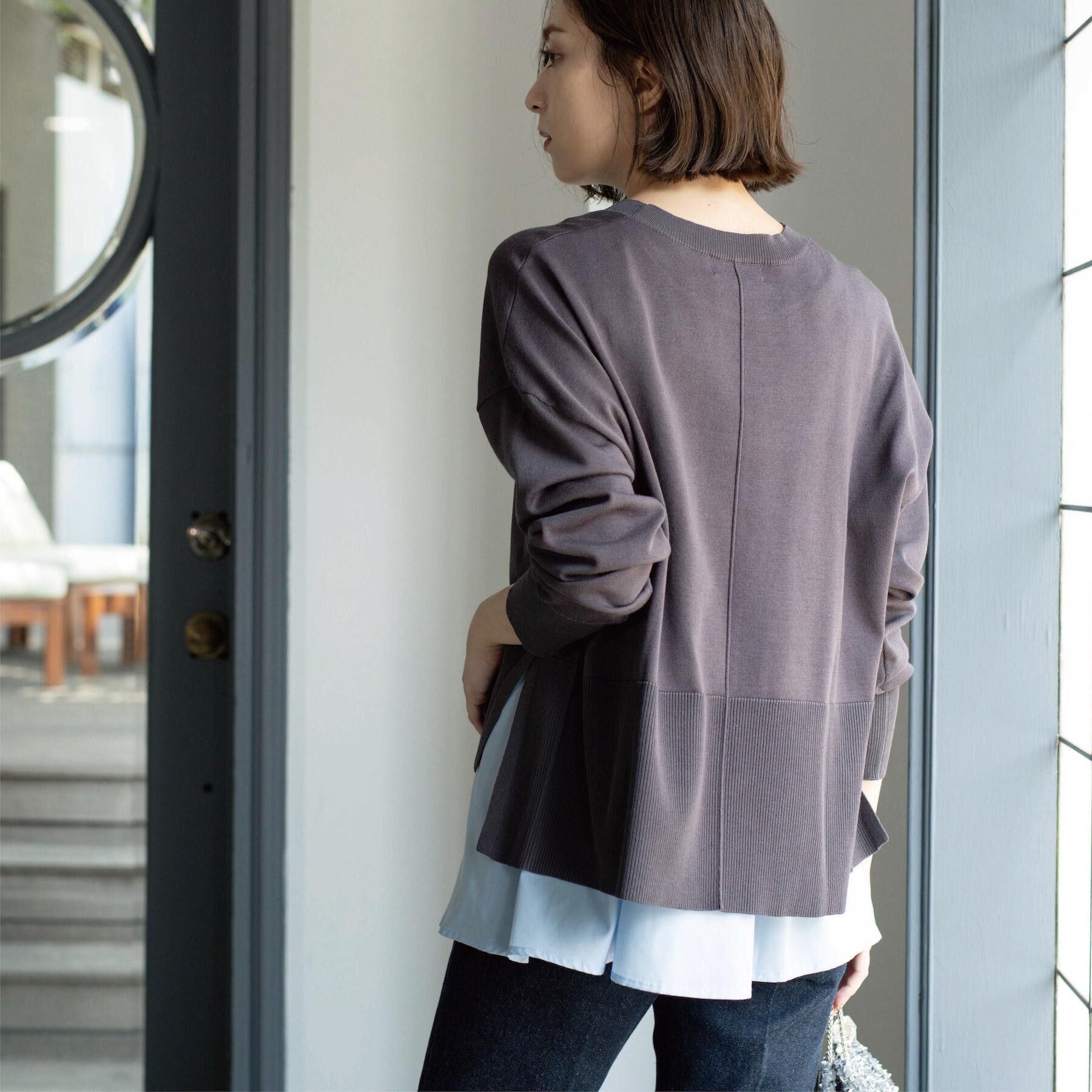 OPAQUE.CLIP「《ツインセット》リラクシーサイドスリットニット&times;ドッキングタンク【洗濯機洗い可】」|その他|