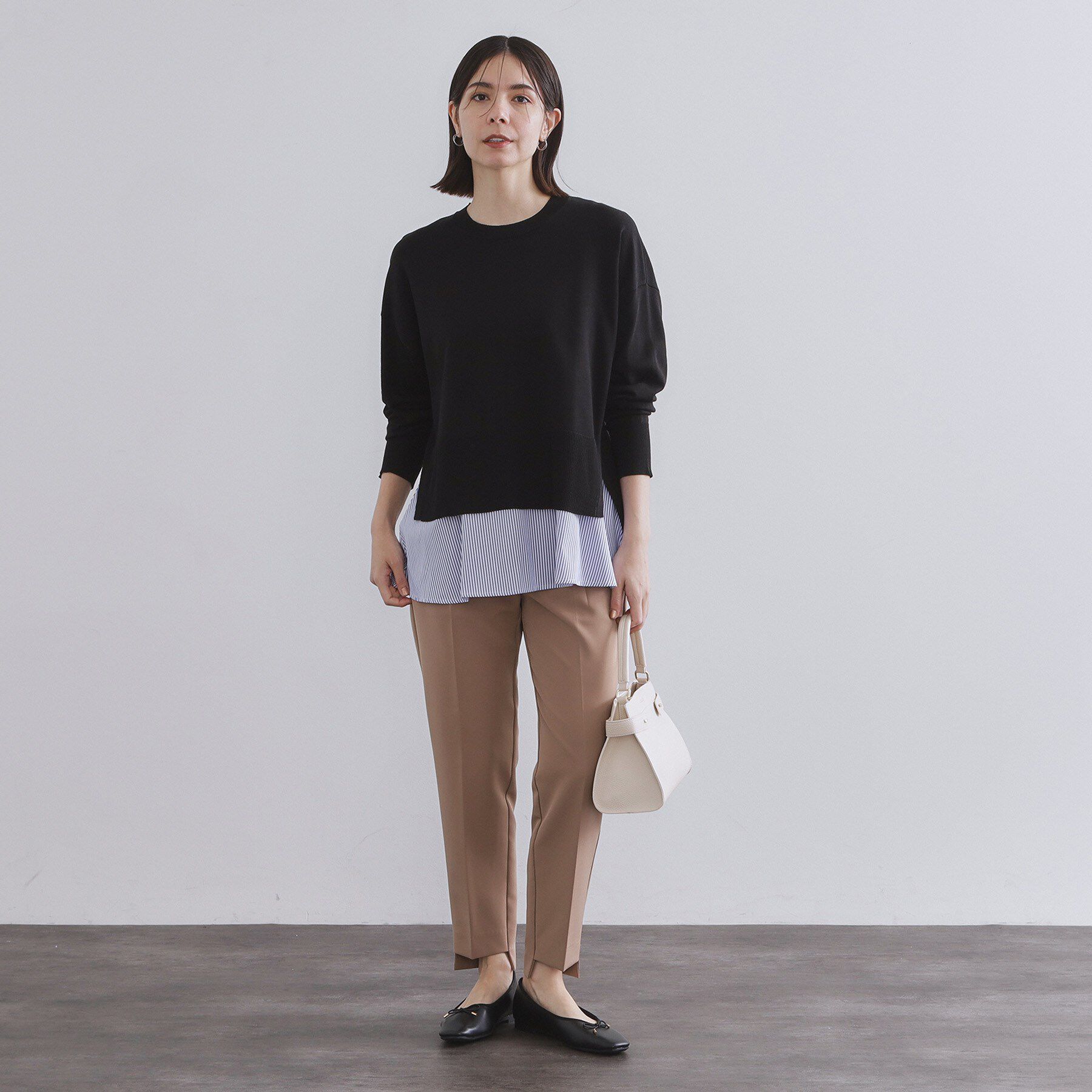 OPAQUE.CLIP「《ツインセット》リラクシーサイドスリットニット&times;ドッキングタンク【洗濯機洗い可】」|その他|