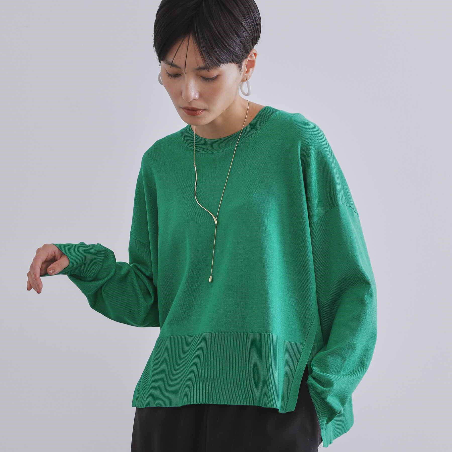 OPAQUE.CLIP「《ツインセット》リラクシーサイドスリットニット&times;ドッキングタンク【洗濯機洗い可】」|その他|