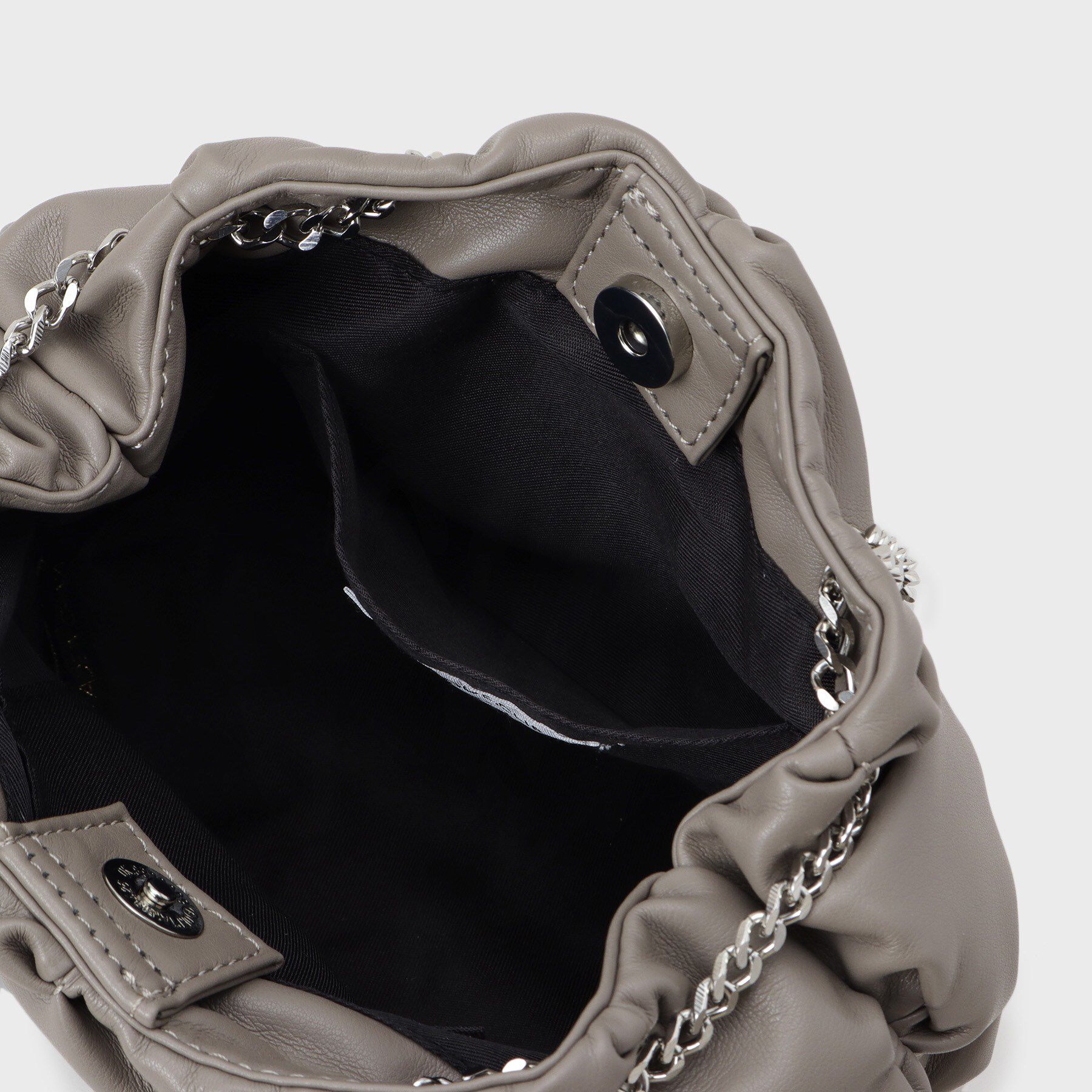 OPAQUE.CLIP「【2WAY】ラム調合皮巾着ミニショルダーバッグ」|ショルダー・メッセンジャー|