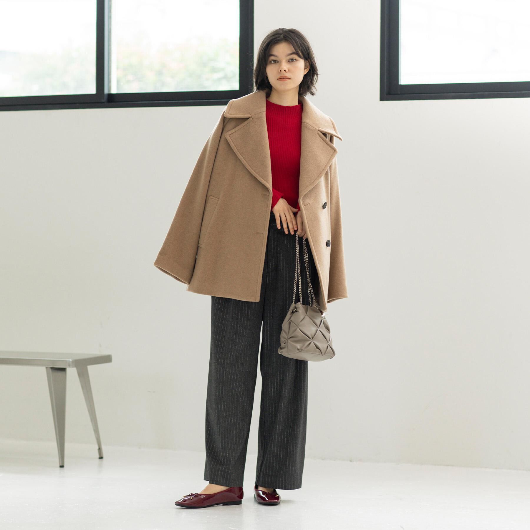 OPAQUE.CLIP「【2WAY】ラム調合皮巾着ミニショルダーバッグ」|ショルダー・メッセンジャー|